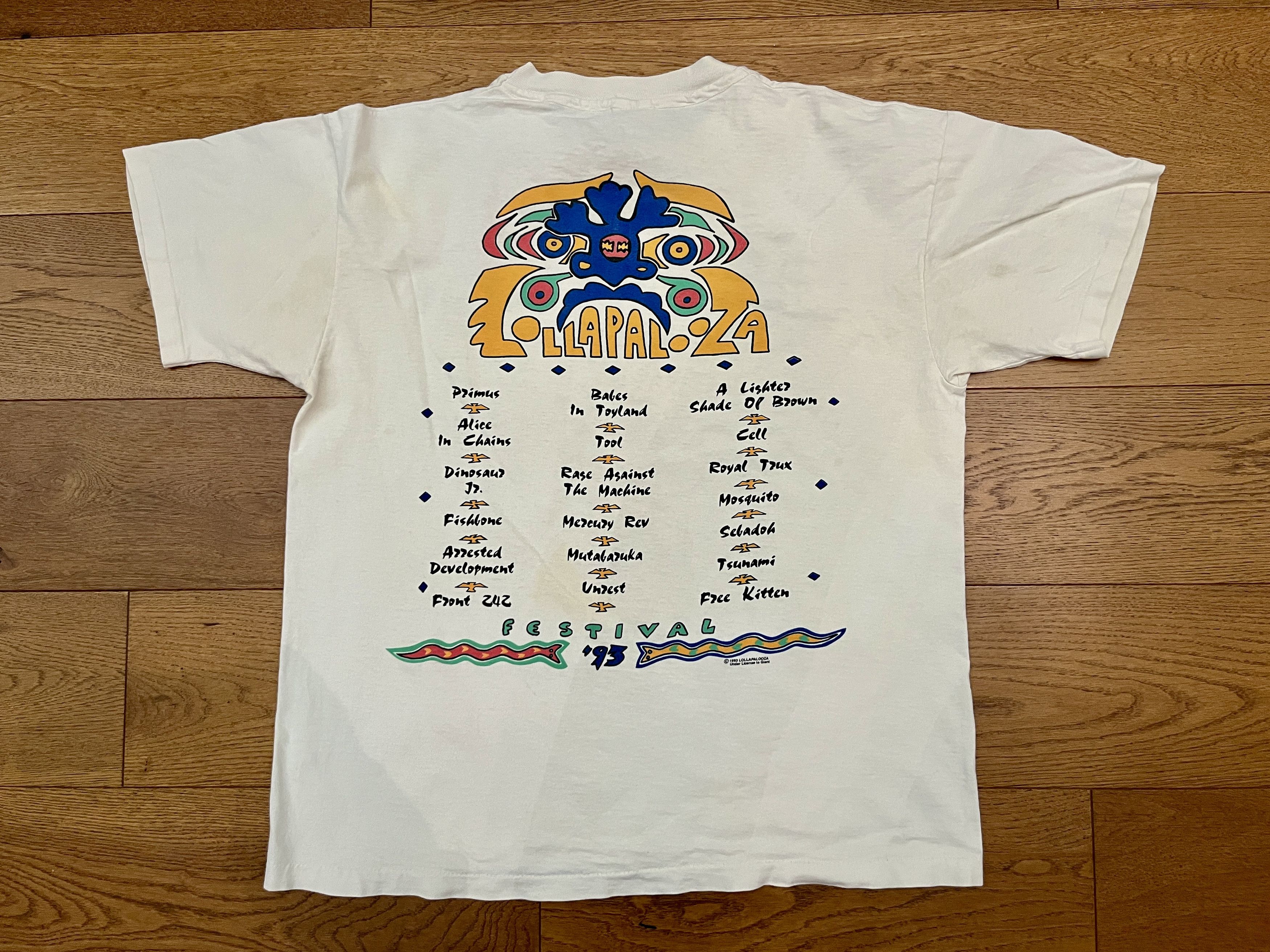 Vintage Vtg 1993 Lollapalooza Shirt XL Anvil Alice In Chains Tool Size US XL / EU 56 / 4 - 6 Thumbnail