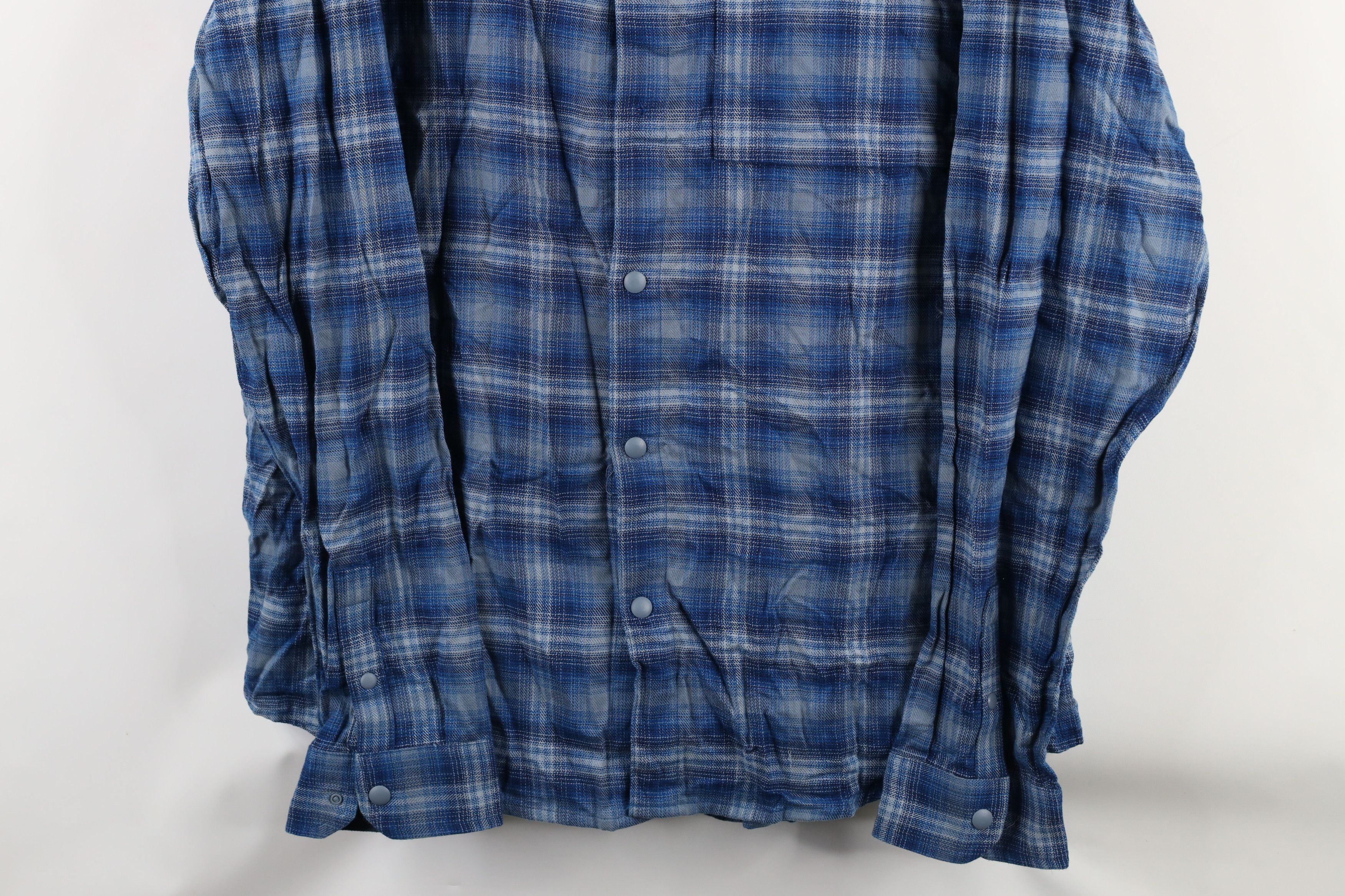 Under Armour × Vintage Under Armour Flannel Snap Button Collared Shirt Plaid Size US XXL / EU 58 / 5 - 3 Thumbnail