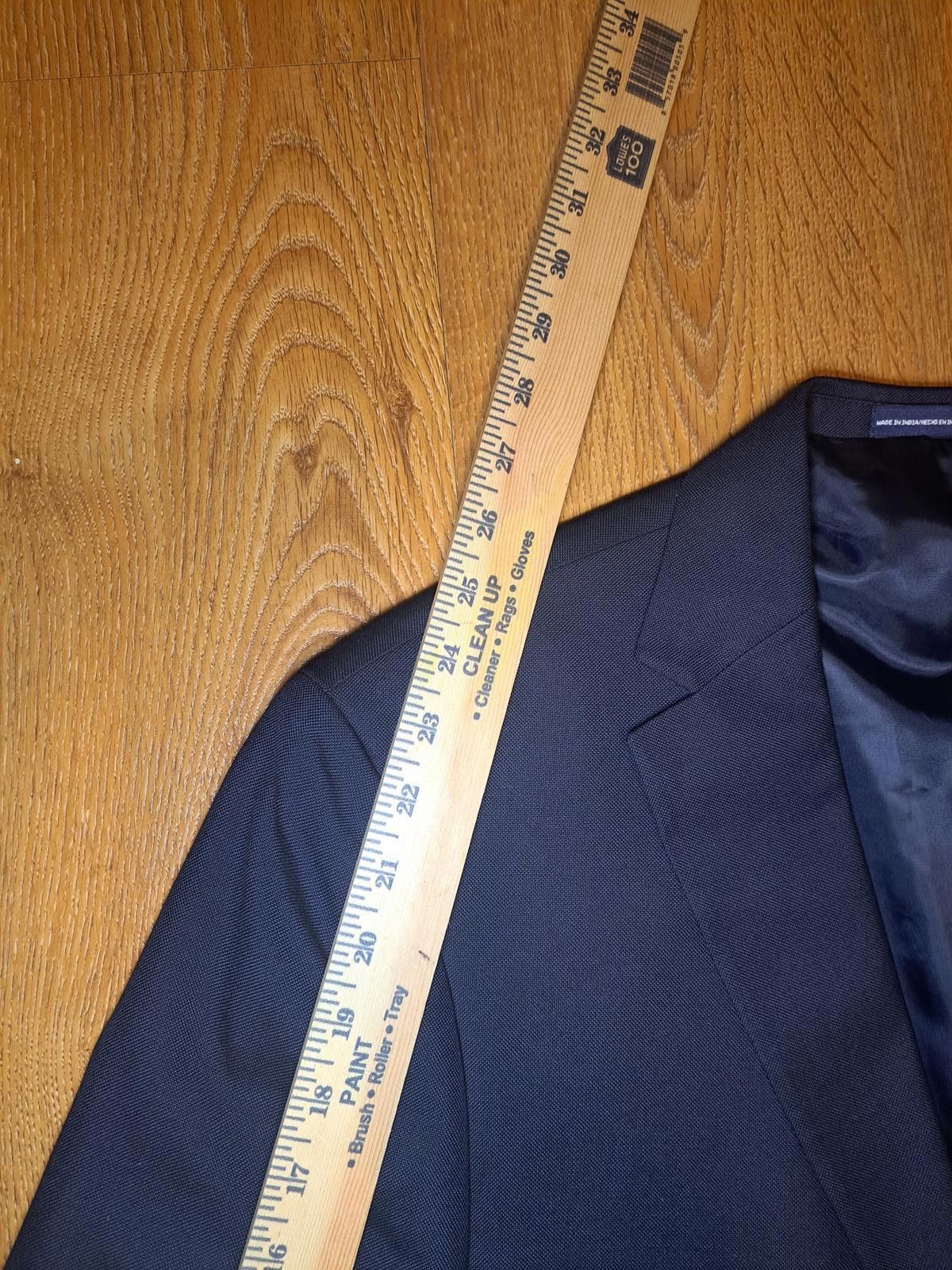 Stafford Stafford Blazer Mens 42R Navy Gold Buttons Double Vented Size 42R - 9 Thumbnail