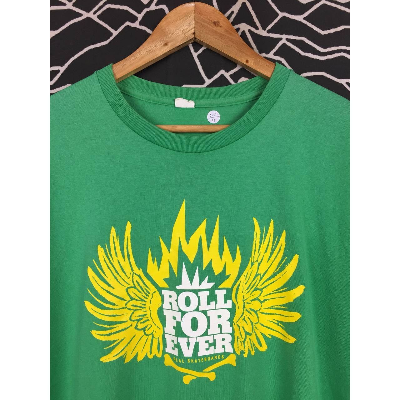 Vintage Vtg Real Skateboards Exclusive Edition Roll For Ever Tee Size US L / EU 52-54 / 3 - 3 Thumbnail