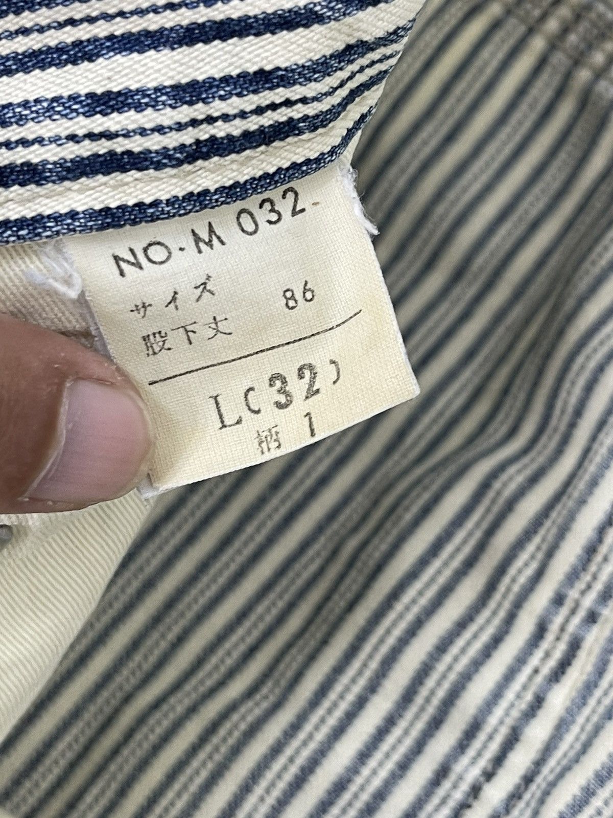 Japanese Brand Carpenter Jeans Hickory Blue Way Japan Wide Loose 7🟦7 Size US 30 / EU 46 - 17 Thumbnail