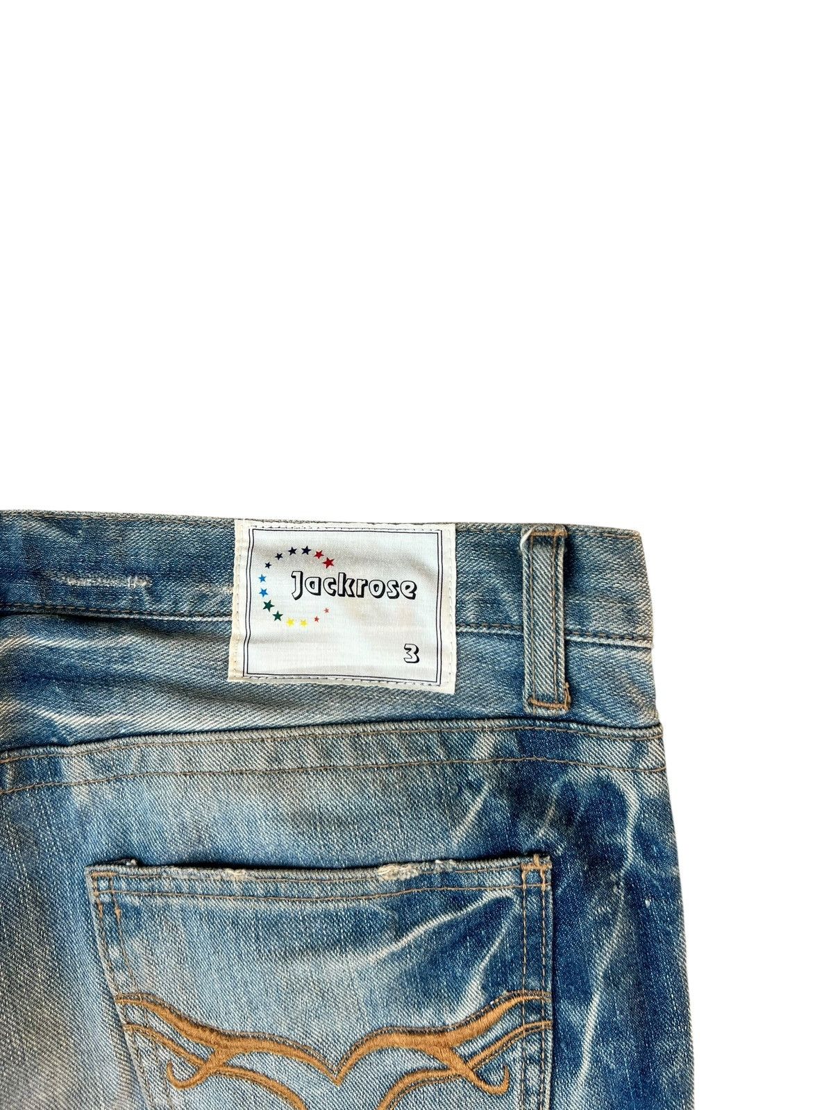 JACKROSE Jackrose Japan Mud Denim Patches Bootcut Jeans Flare Size US 33 - 20 Thumbnail