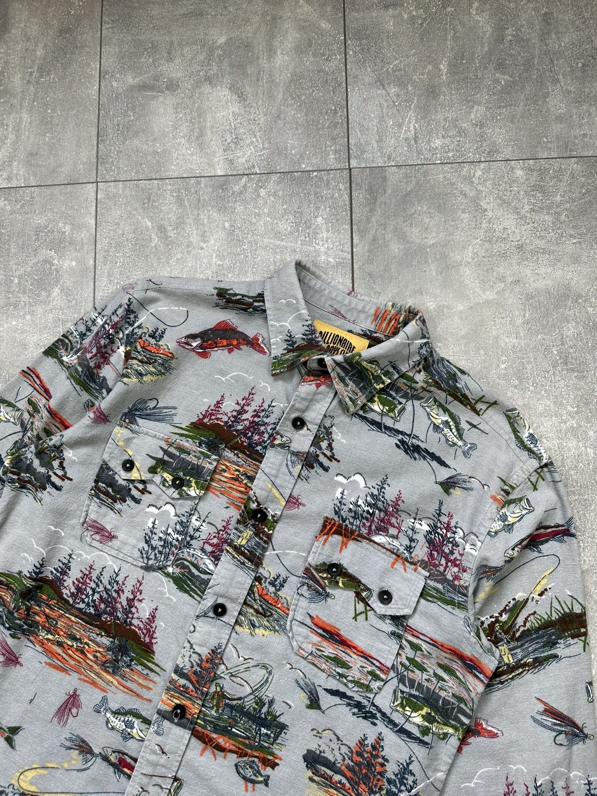 Vintage Billionaire Bous Club Overprint Print Shirts Button Up Size US M / EU 48-50 / 2 - 5 Thumbnail