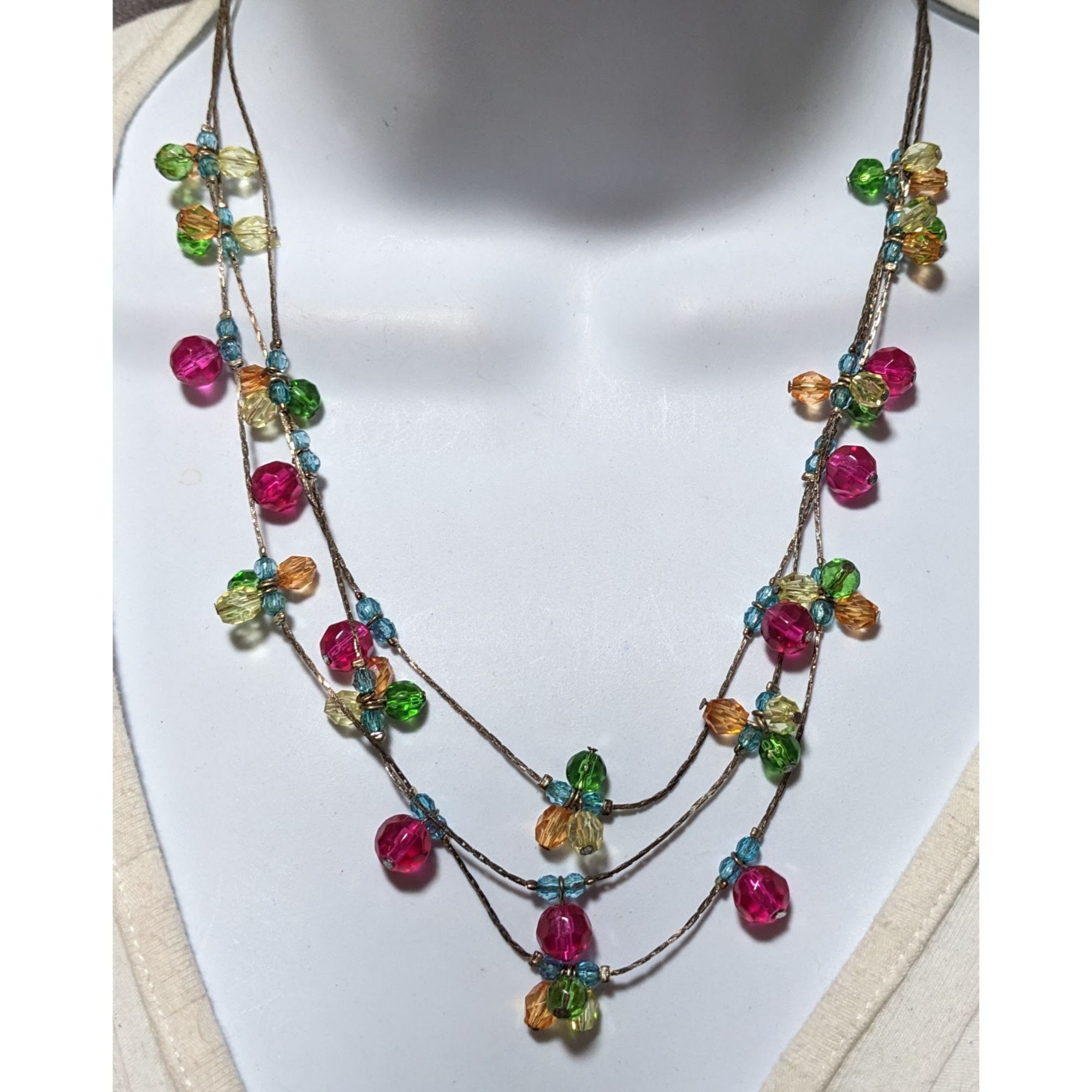 Other Rainbow Multilayer Gem Necklace Size ONE SIZE - 7 Thumbnail