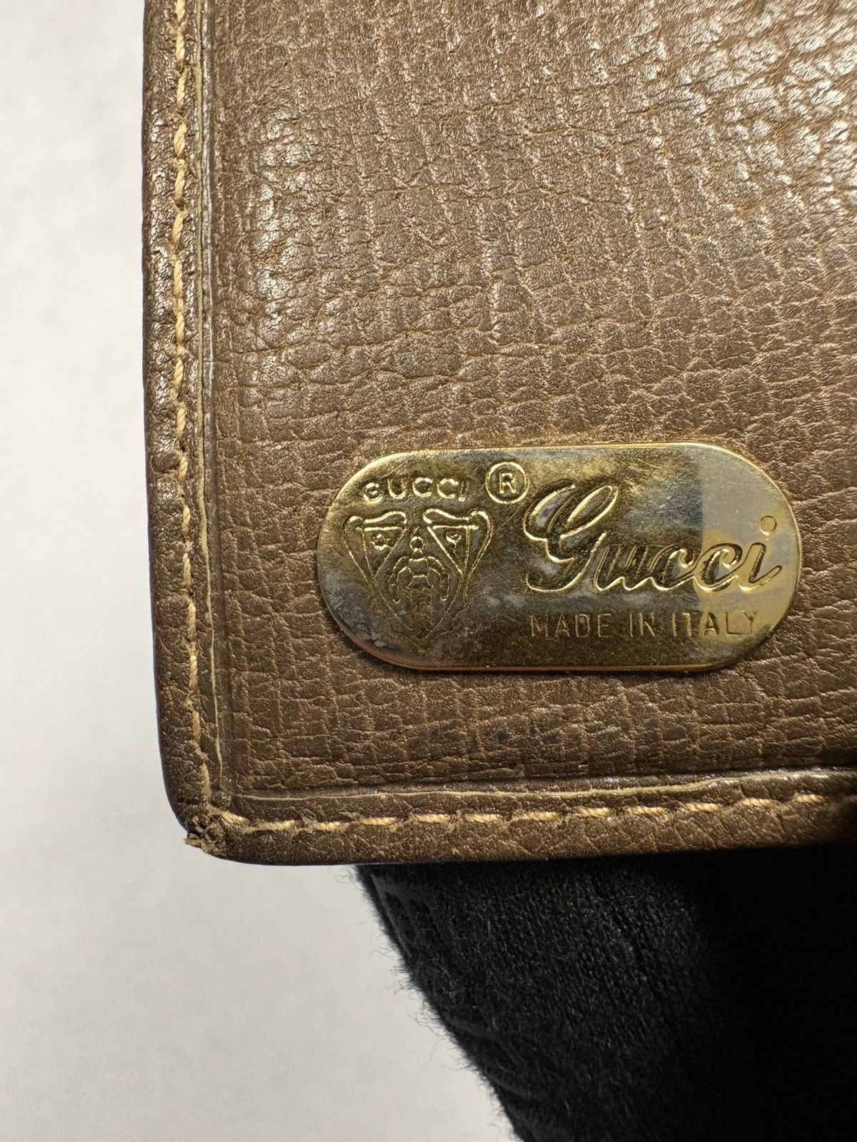 Gucci Vintage 90s Gucci GG Monogram Canvas Wallet Metal Logo Size ONE SIZE - 8 Thumbnail