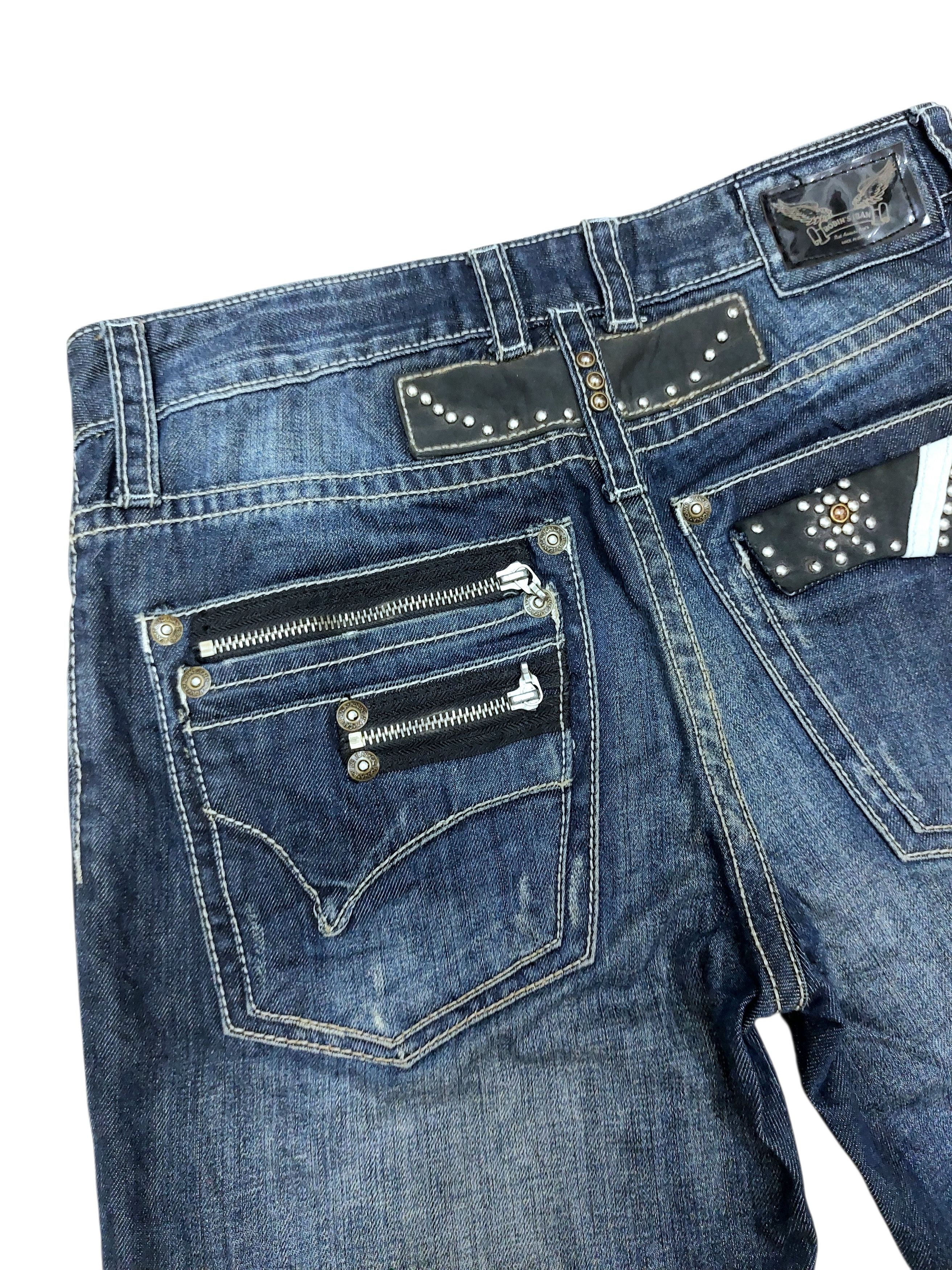 Robins Jeans Robins Jeans Studded Style Vintage Denim Size US 34 / EU 50 - 15 Thumbnail