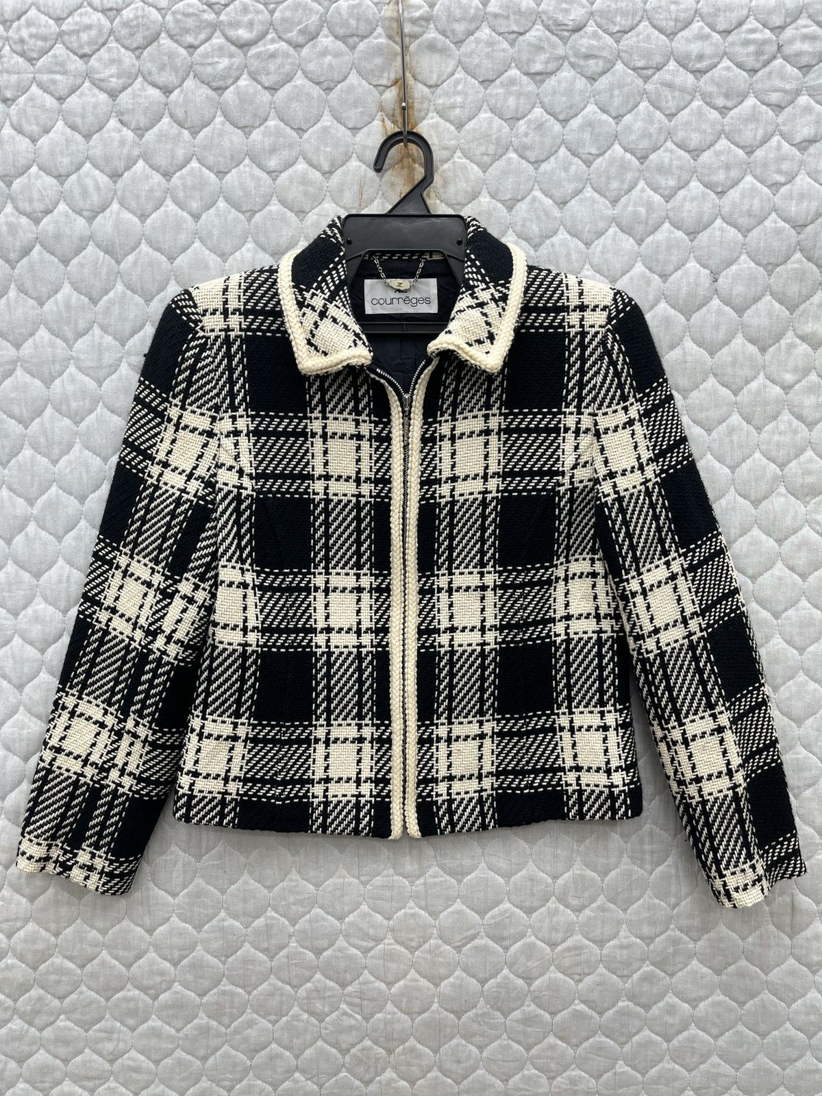 🔥🔥🔥STEALS COURREGES ZIPPER WOOL JACKET