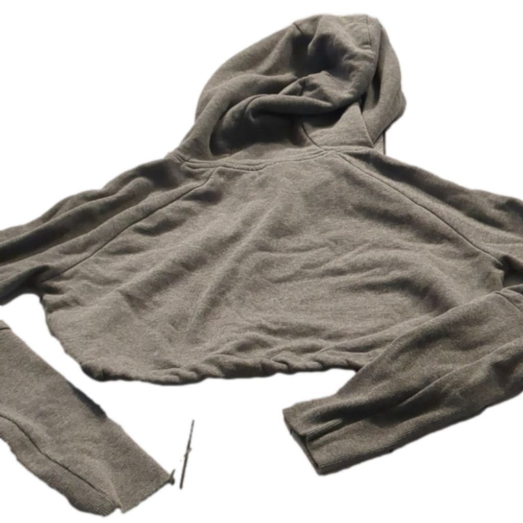 Gymshark Gymshark gray hooded sweatshirt crop top size small Size S / US 4 / IT 40 - 5 Thumbnail