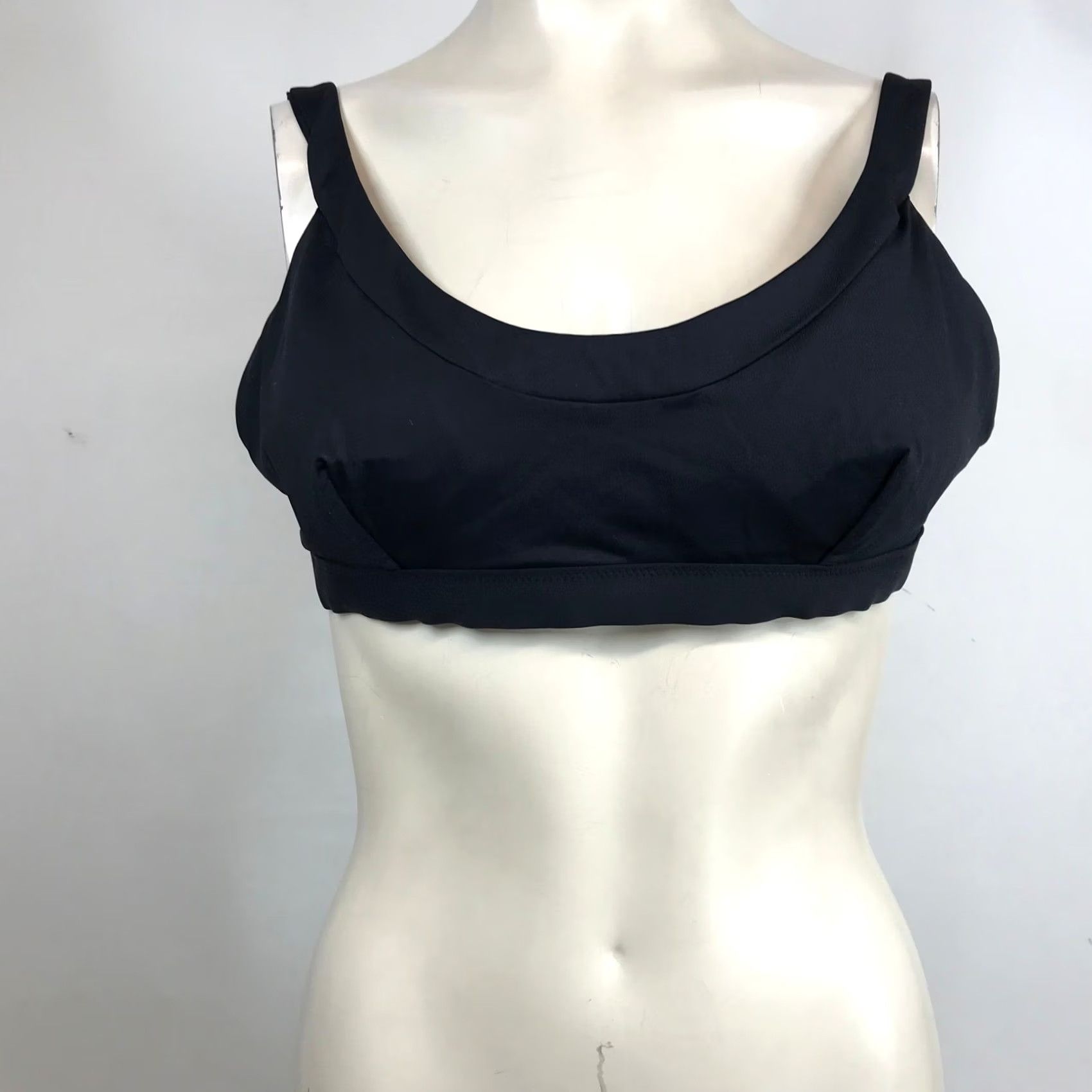 Prana prAna Womens Black Scoop Neck Adjustable Strap Bikini Top Size Large Size L / US 10 / IT 46 - 3 Thumbnail