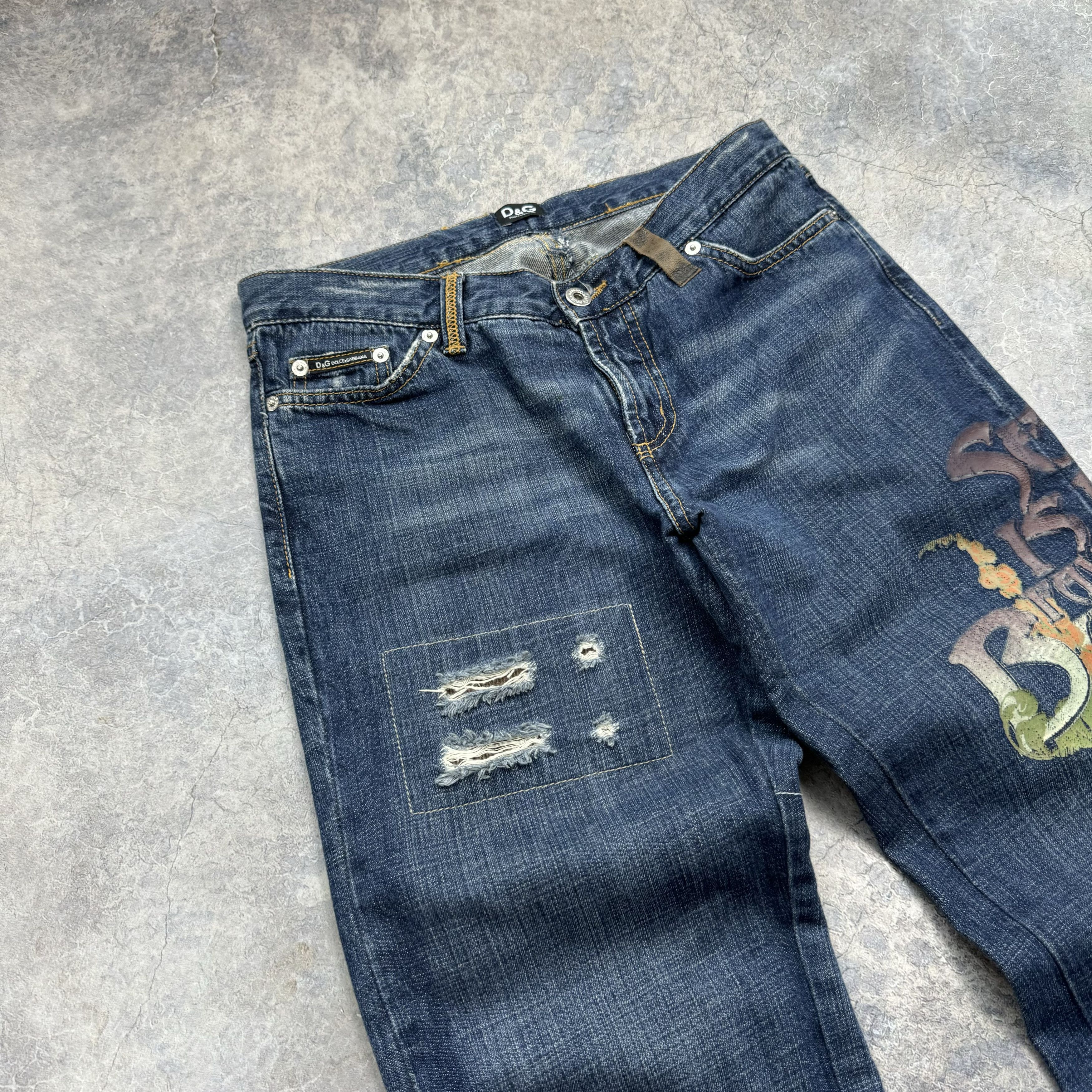 Dolce & Gabbana SS04 DOLCE & GABBANA SEX IS MY FAVORITE BUSINESS JEANS Size 30" / US 8 / IT 44 - 4 Thumbnail