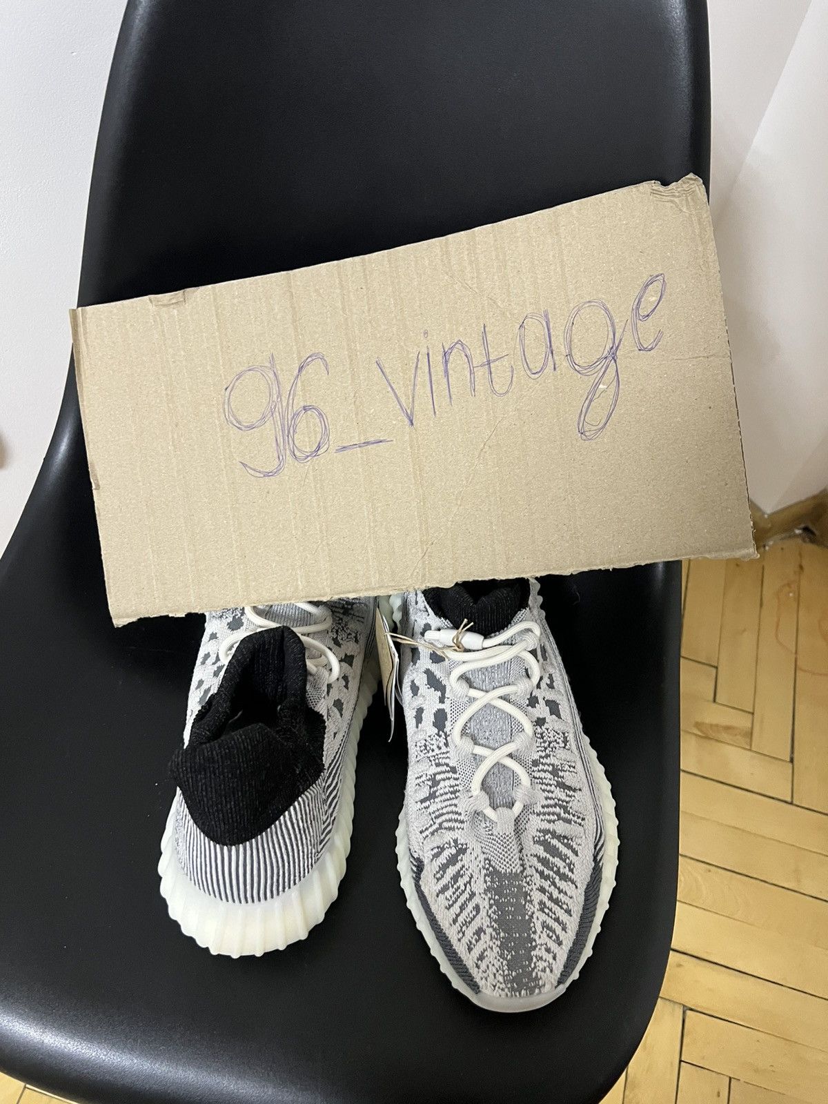 Adidas × Yeezy Adidas Yeezy Boost 350 V2 CMPCT Slate White Panda Size US 11.5 / EU 44-45 - 2 Thumbnail