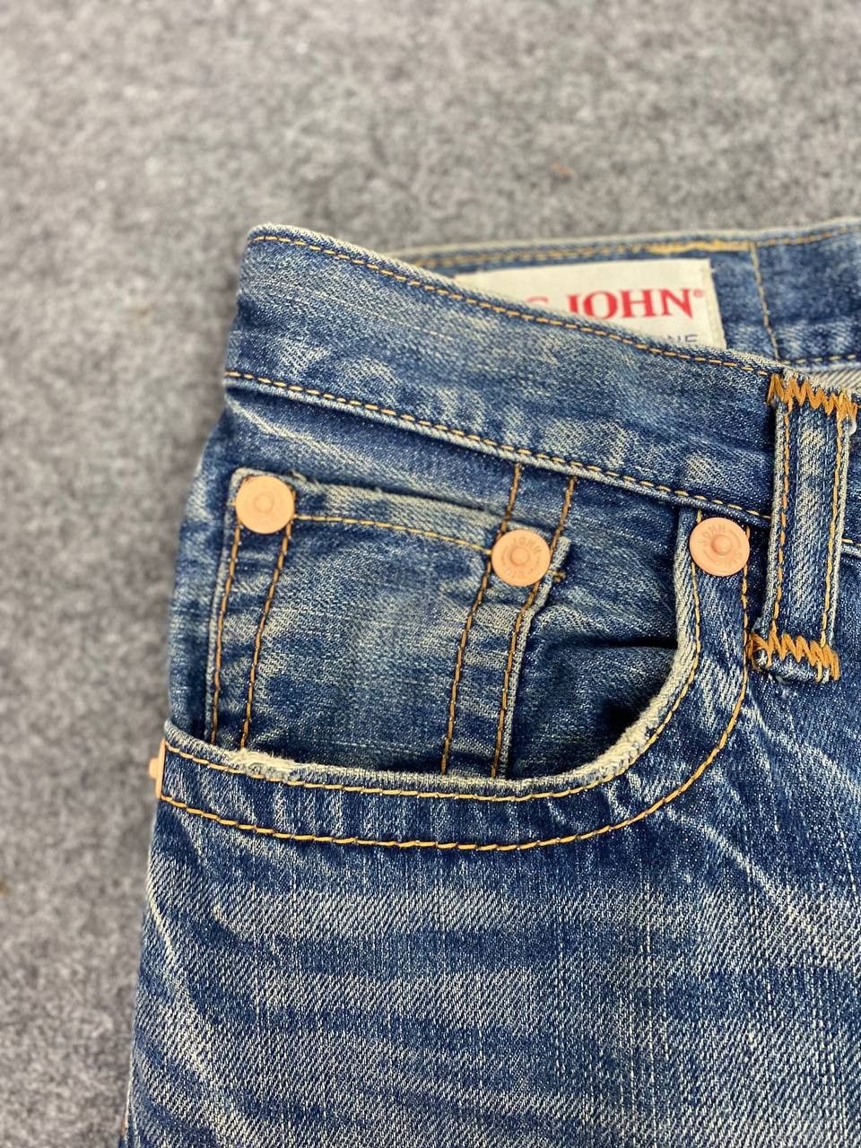 Big John vintage big john denim printed on pocket nice design Size US 37 - 11 Thumbnail