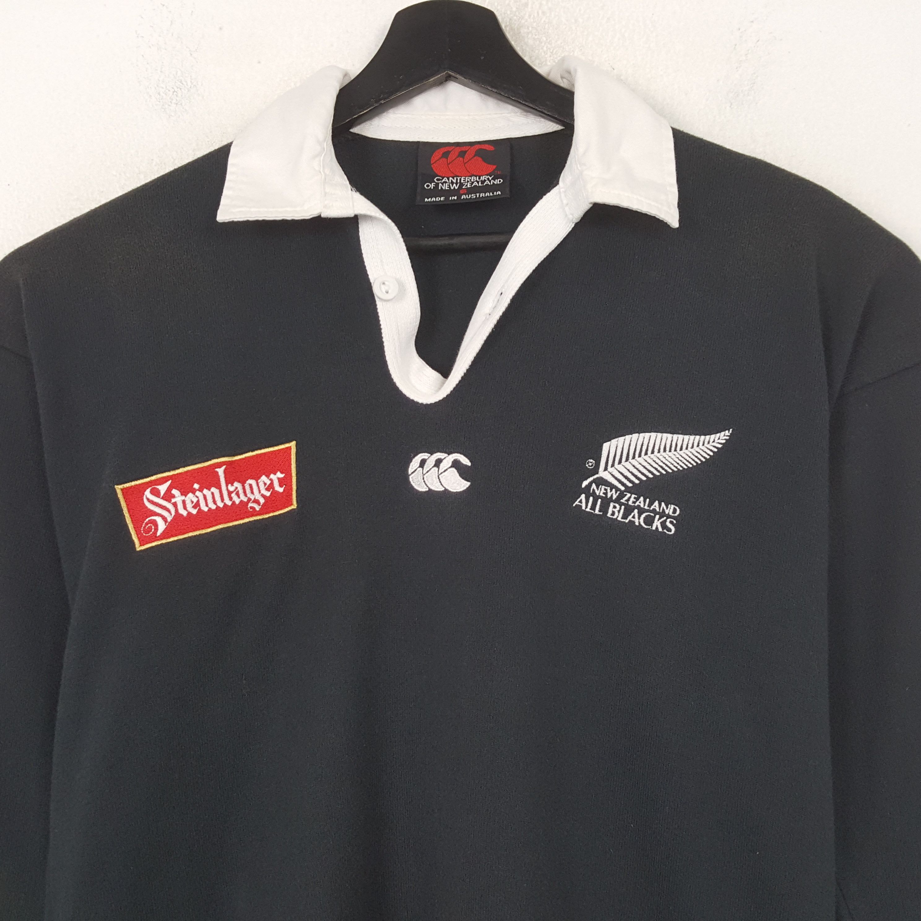 Canterbury of New Zealand All Blacks Canterbury Steinlager Polos Rugby Style RR22 Size US M / EU 48-50 / 2 - 2 Thumbnail