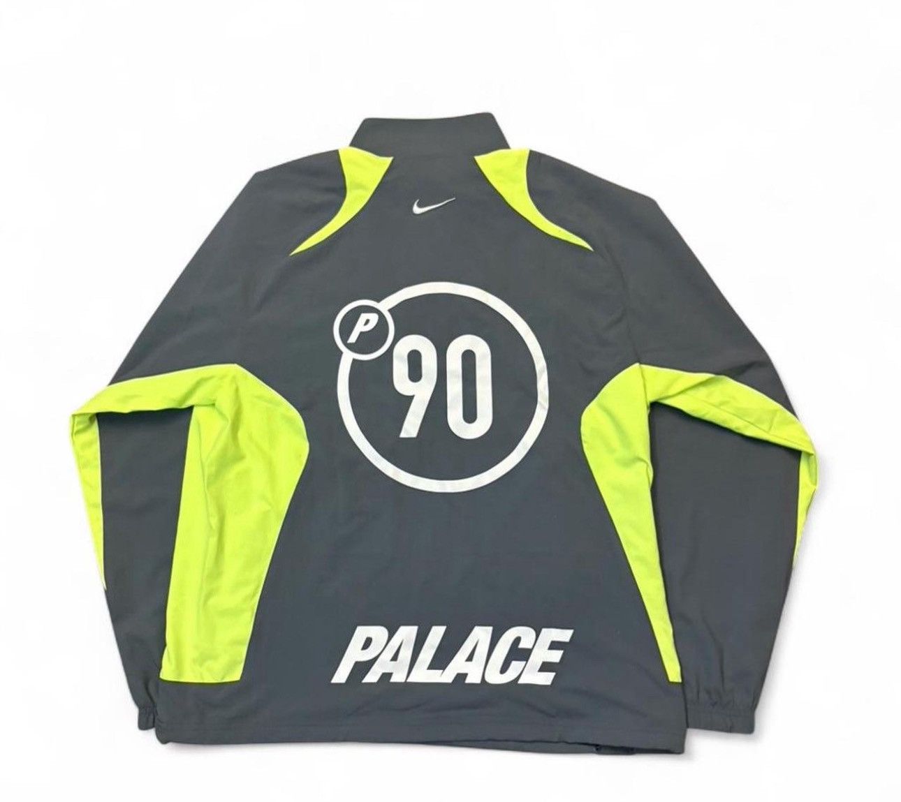Palace Palace x Nike Total P90 Track Jacket - Grey/Volt (DS) Size US M / EU 48-50 / 2 - 5 Thumbnail