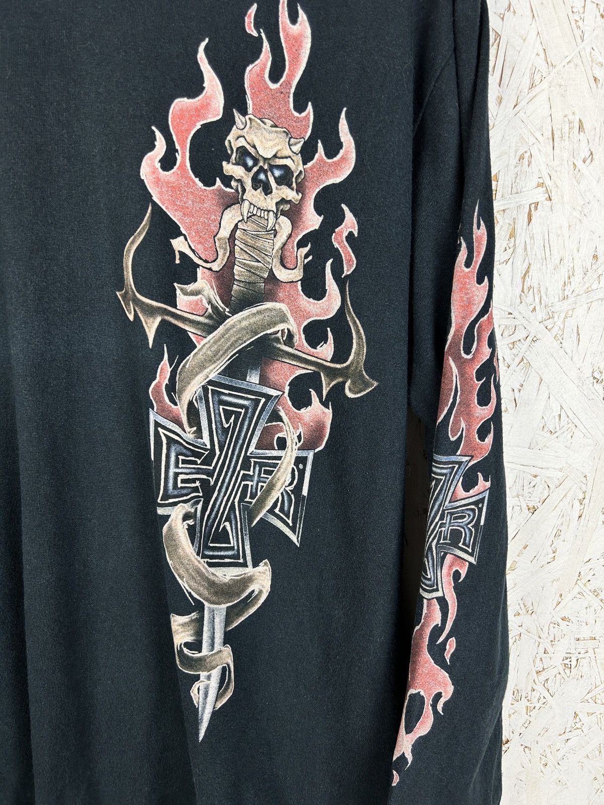 Band Tees 00s Vintage Easyriders Harley Biker Flame Long Sleeve L Size US M / EU 48-50 / 2 - 2 Thumbnail