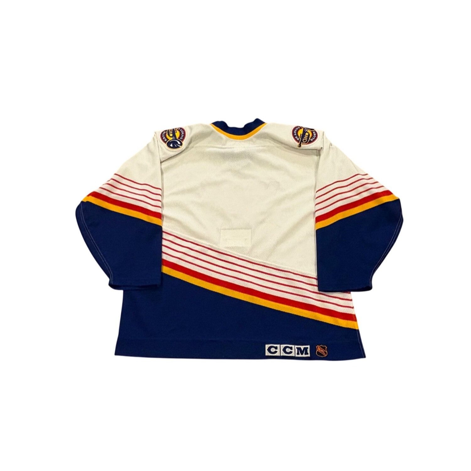 Ccm Vintage 90s CCM Center Ice St. Louis Blues Authentic NHL Hoc Size US XL / EU 56 / 4 - 2 Thumbnail