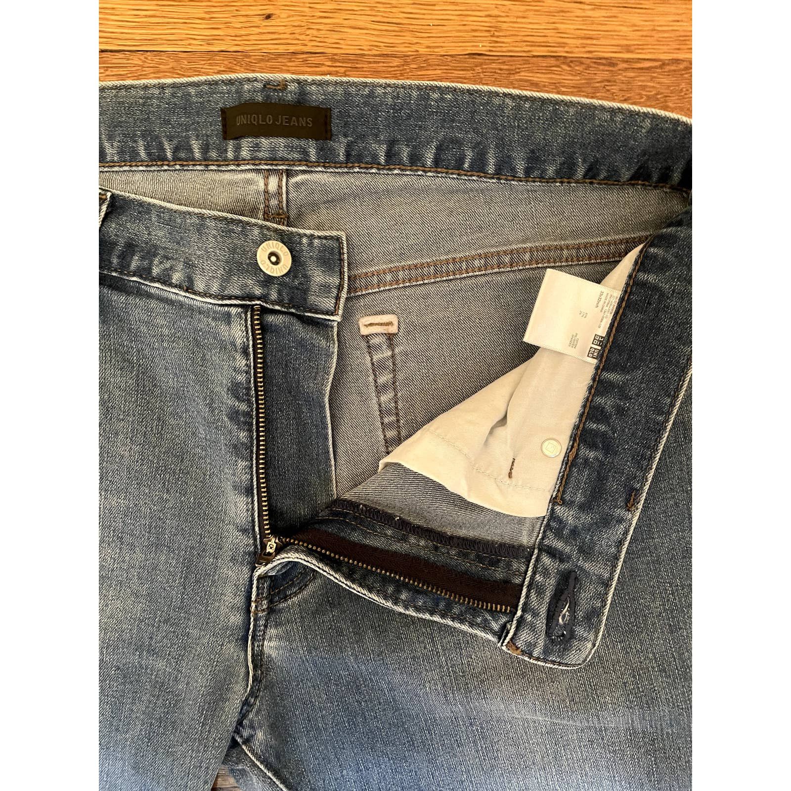 Uniqlo Uniqlo Stretch Denim Jeans Size 33 x 32 - Like New Size US 33 - 3 Thumbnail