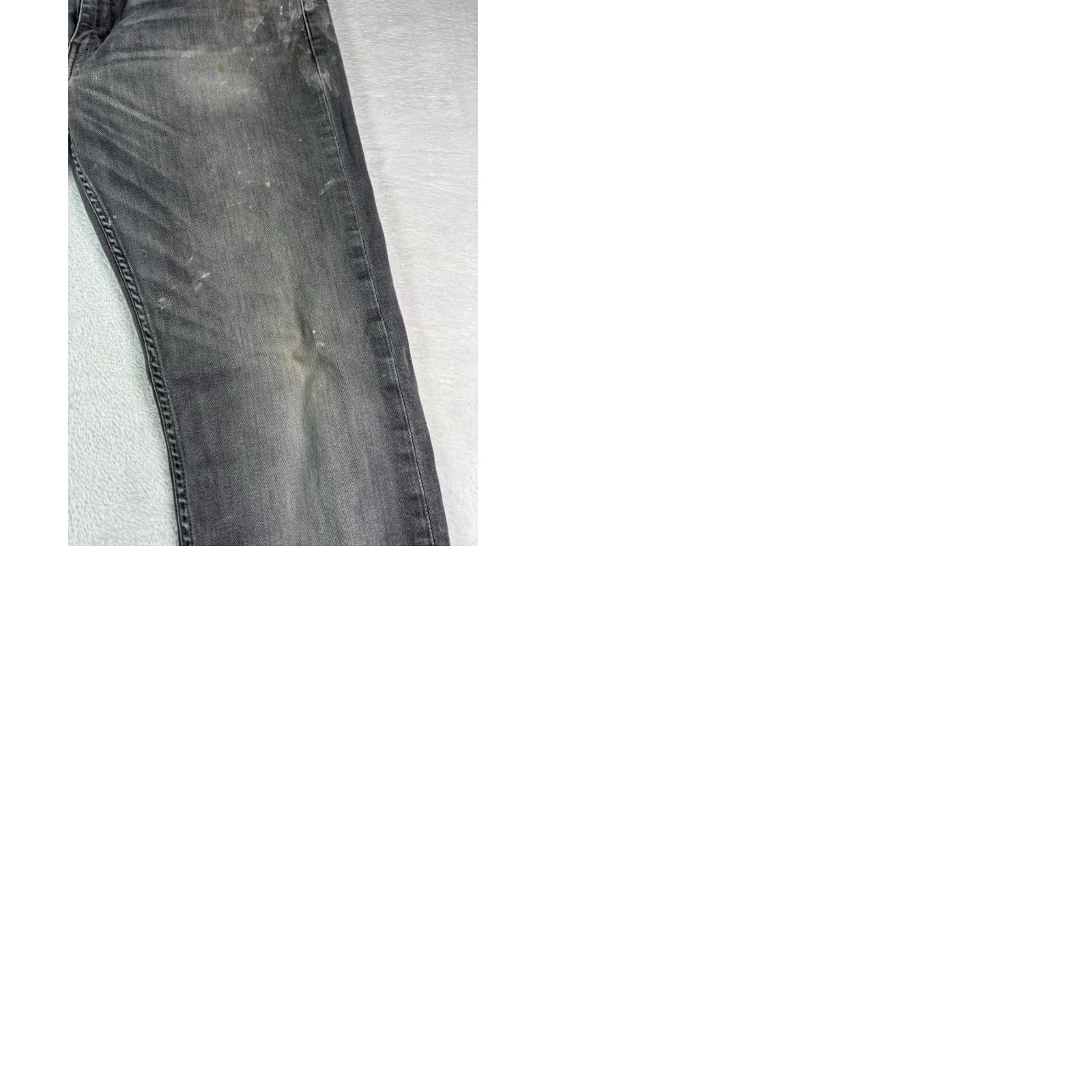 Levi's VTG Levis 513 Men's Jeans Straight Regular Fit 34x34 Gray/Black Distressed Button Zip Denim Cotton 5-Pocket Covenant Size US 34 / EU 50 - 10 Thumbnail