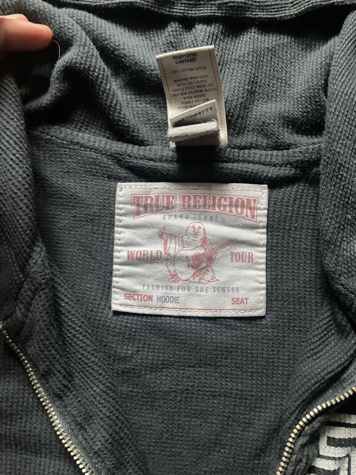 Japanese Brand Vintage Zip Hoodie True Religion 90’s Big logo Size US L / EU 52-54 / 3 - 11 Thumbnail