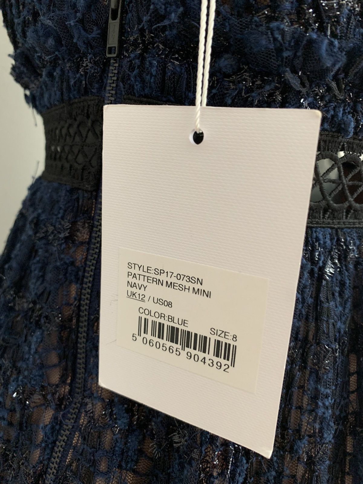 Self-Portrait Self Portrait Mini Dress Navy Size M / US 6-8 / IT 42-44 - 13 Thumbnail
