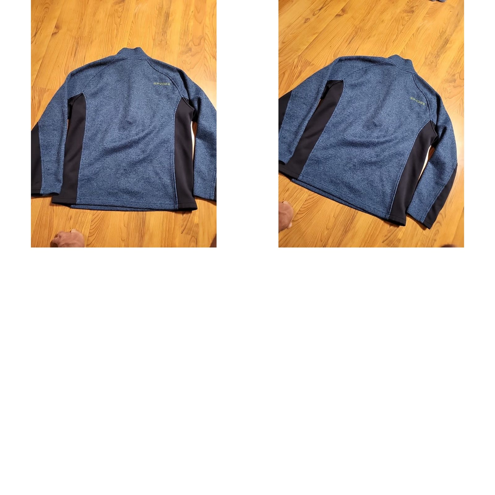 Spyder VINTAGE Spyder 1/4 Zip Pullover Sweater Blue Logo USA Men's L Pullover 44" X28" Embroidered Spider Size US L / EU 52-54 / 3 - 8 Thumbnail