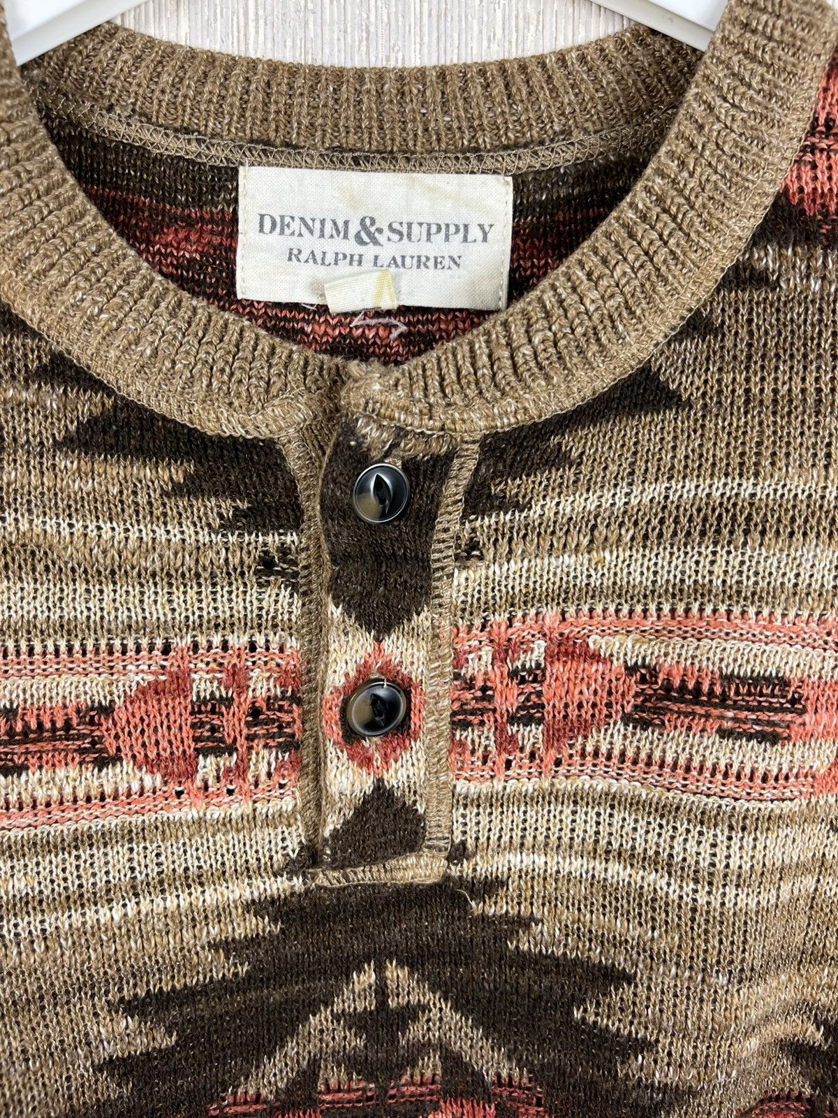 Denim & Supply Ralph Lauren × Ralph Lauren Vintage Ralph Lauren Aztec Navajo native patterned sweater Size US M / EU 48-50 / 2 - 13 Thumbnail
