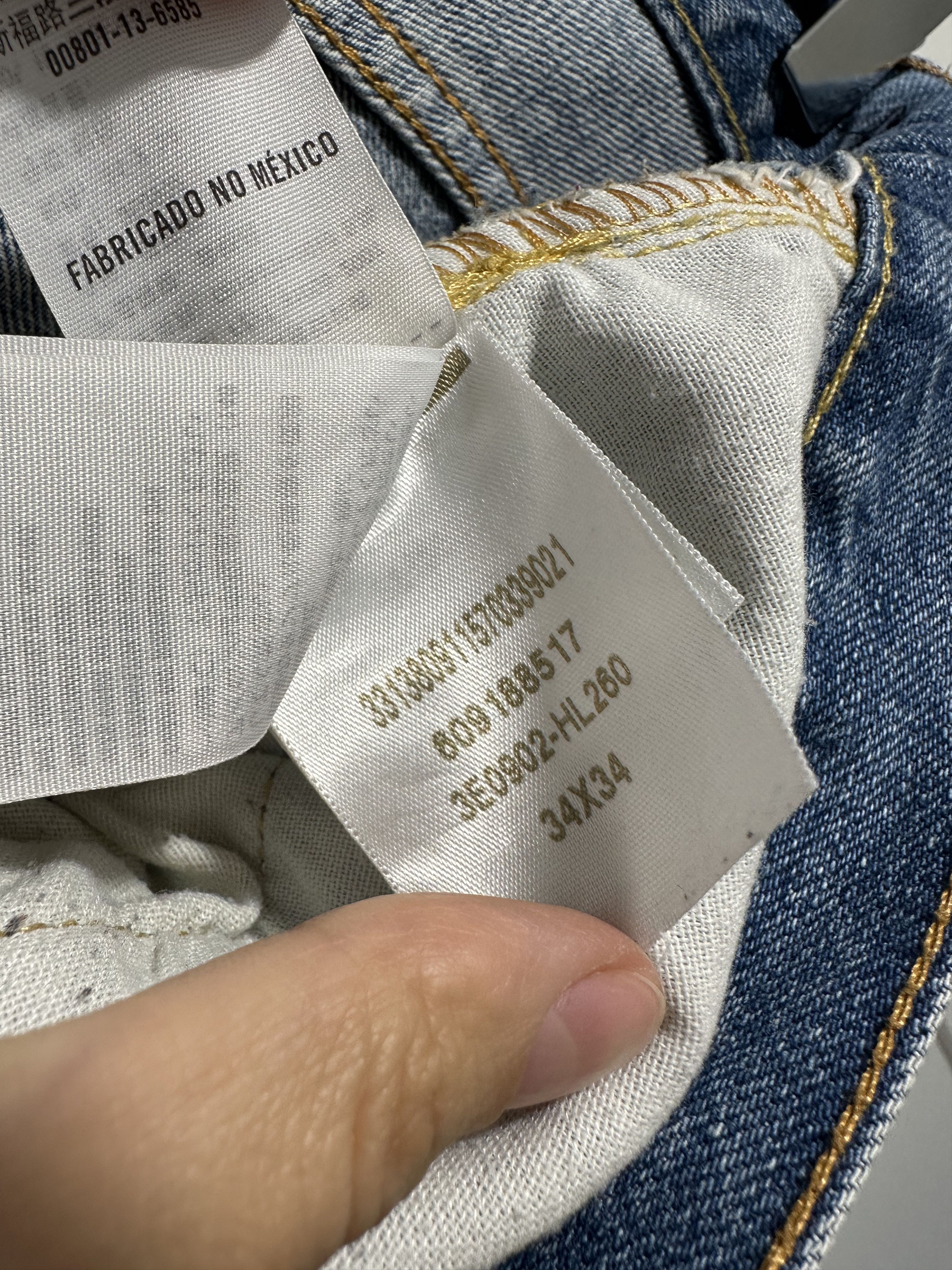 Hollister Hollister Light Blue Distressed Denim Jeans 34x34 Size US 34 / EU 50 - 6 Thumbnail