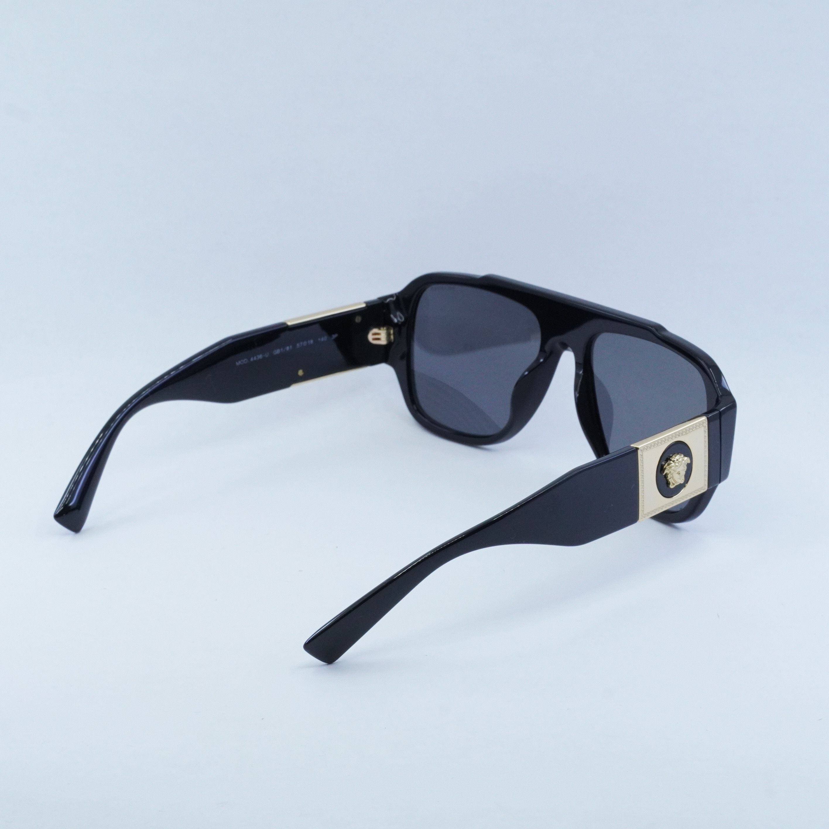 Versace Versace VE4436U GB1/81 Sunglasses Black Aviator Frame Size ONE SIZE - 5 Thumbnail