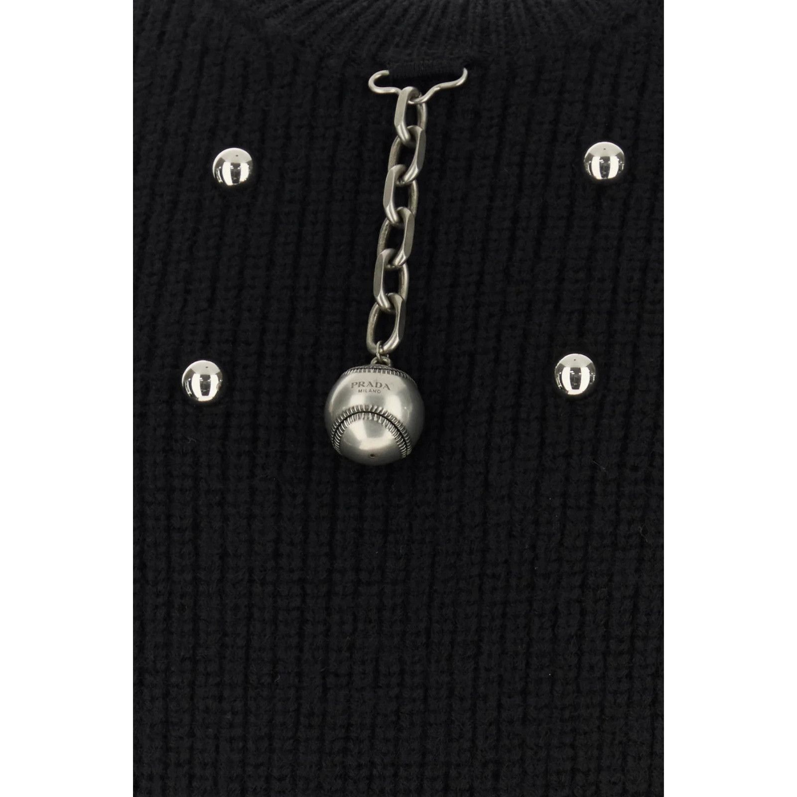 Prada PRADA Black Wool Sweater New & Authentic (Men's size:52;) Size US L / EU 52-54 / 3 - 3 Thumbnail