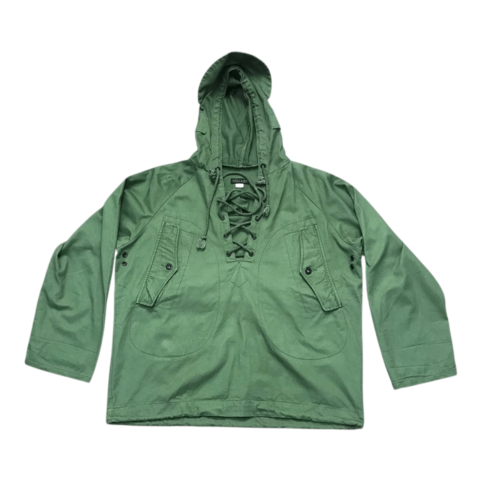 Vintage Vintage Army Shoelace Hoodie Jacket Size US M / EU 48-50 / 2 - 2 Thumbnail