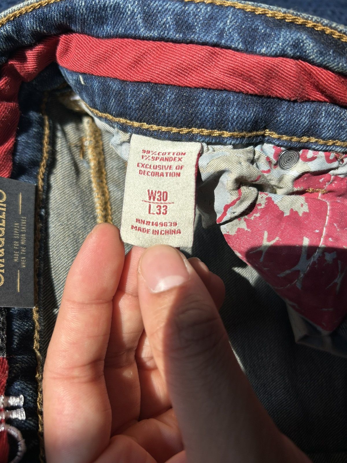 Fashion Nova Smugglers Moon Denim Jeans Size US 30 / EU 46 - 8 Thumbnail