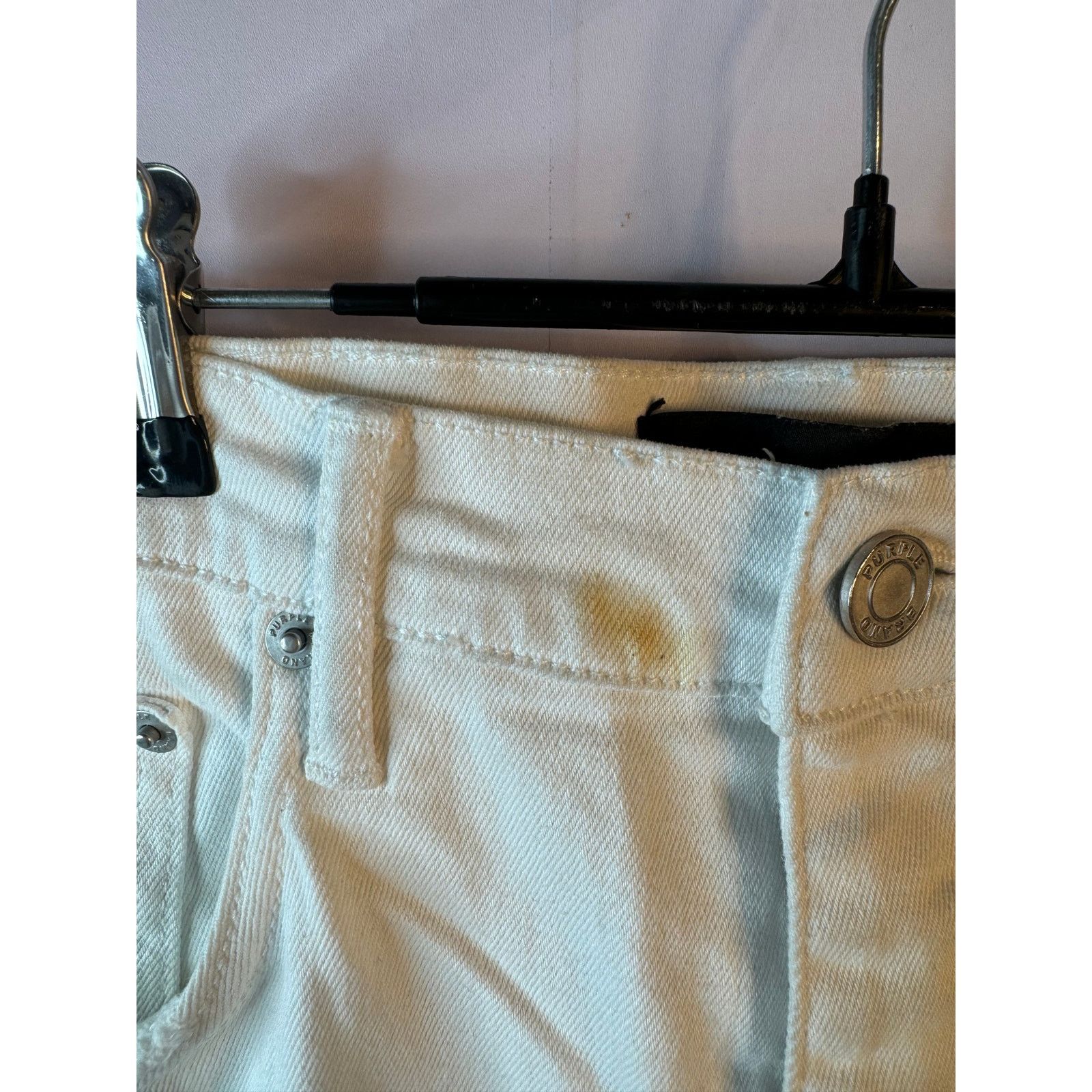 Purple Brand Purple Jeans White Plain Used 36 Size US 36 / EU 52 - 2 Thumbnail