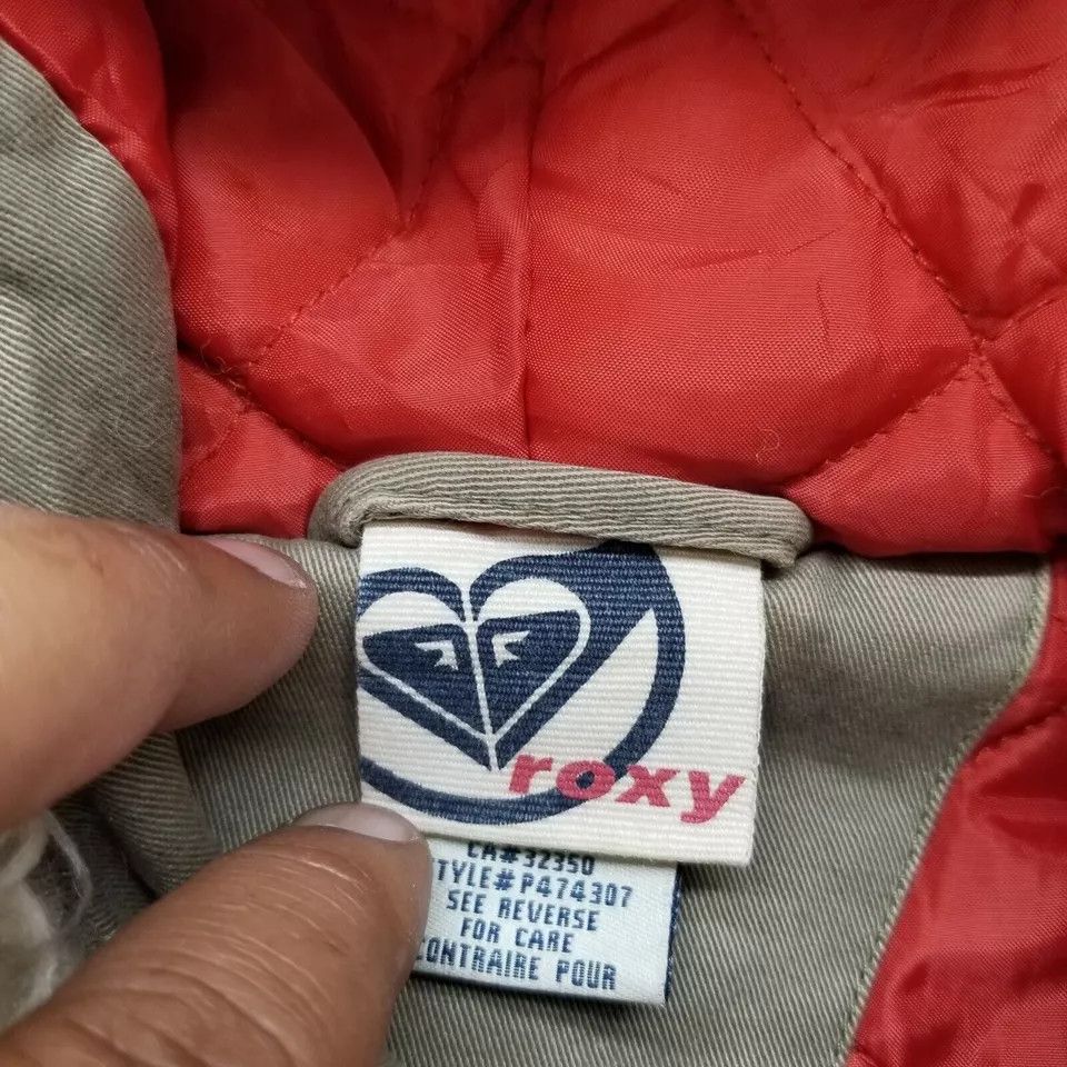 Other Roxy Jacket Womens Small Full Zip Buttons Hooded Cotton Size S / US 4 / IT 40 - 8 Thumbnail