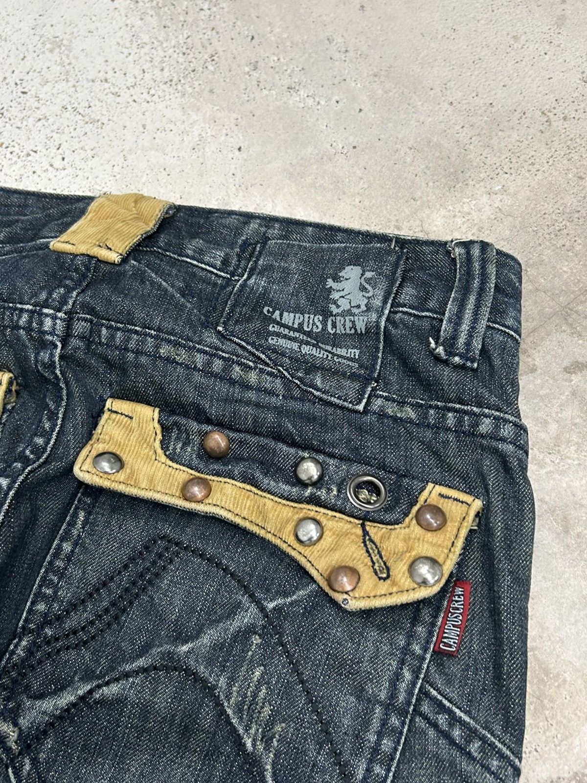Le Grande Bleu (L.G.B.) Campus Crew Baggy Jeans Embellished Size US 29 - 13 Thumbnail