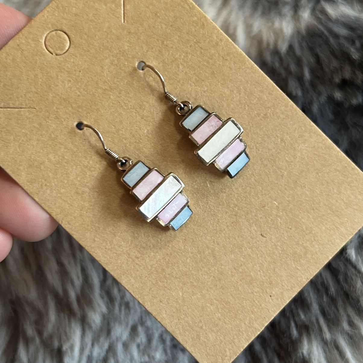 Handmade Handcrafted colorful enamel 925 sterling silver earrings Size ONE SIZE - 1 Thumbnail