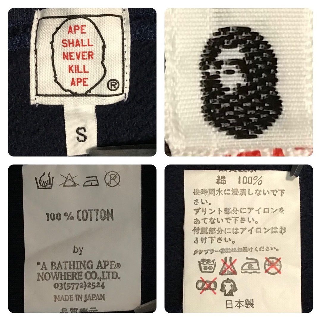 Bape × Swarovski 🔥Vintage🔥 Swarovski BAPE logo pullover hoodie Navy APE NIGO Size US S / EU 44-46 / 1 - 9 Thumbnail