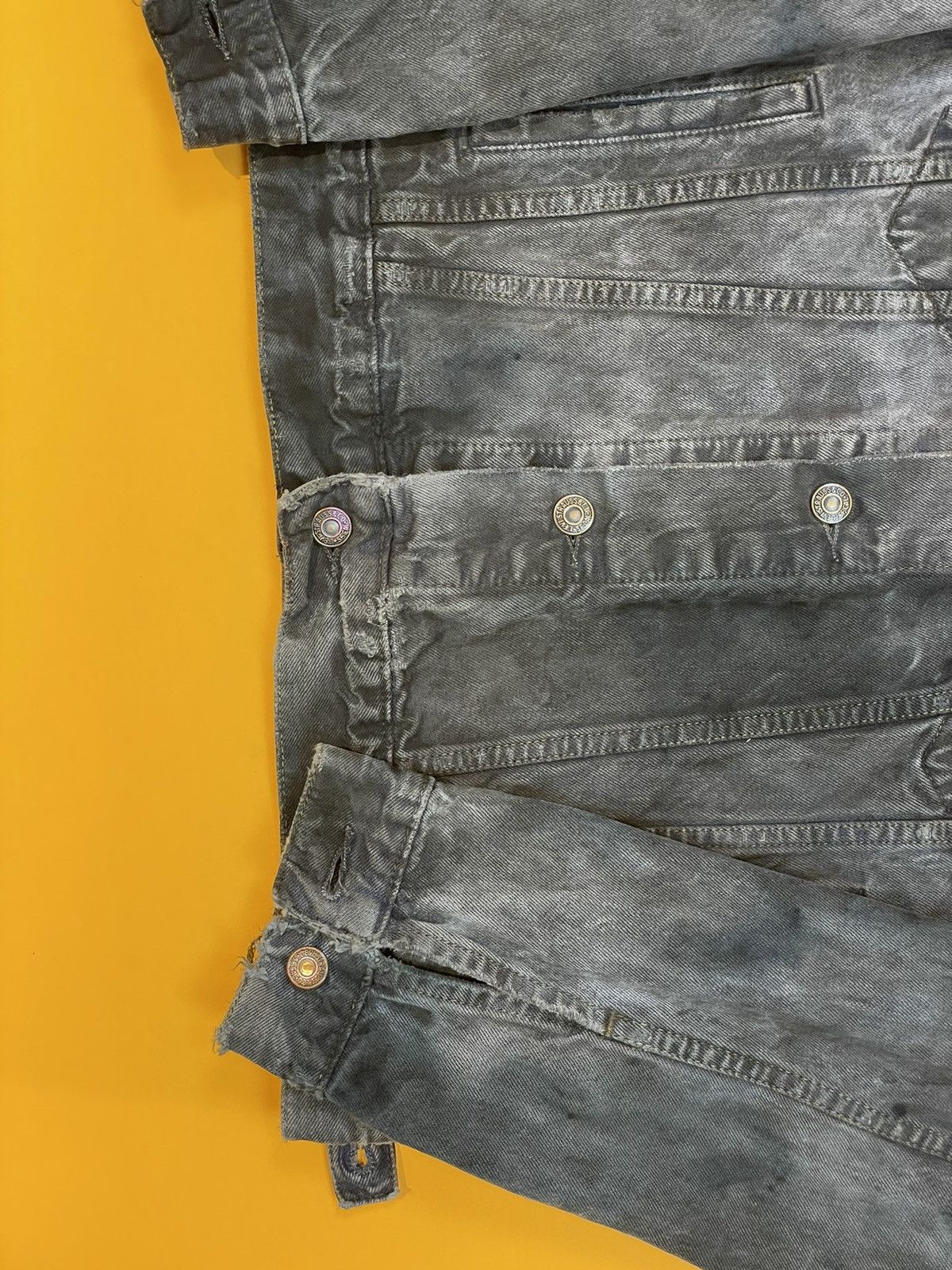 Levi's Distressed ThrashedLevis Trucker Denim jacket UNIQUE RARE Size US M / EU 48-50 / 2 - 6 Thumbnail