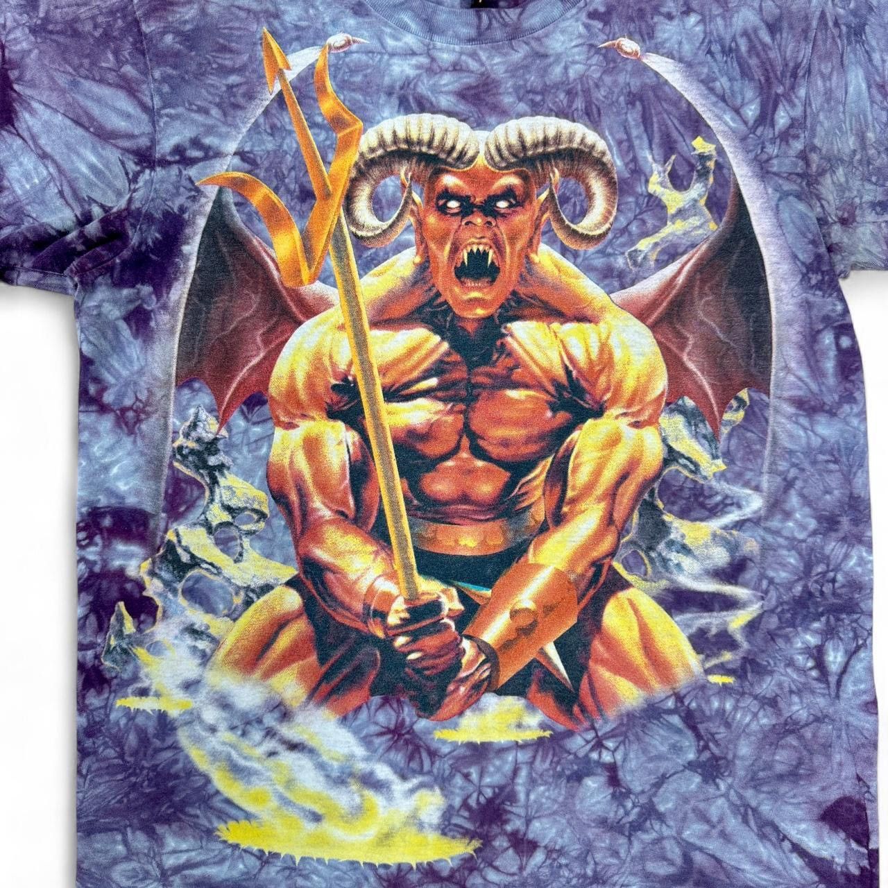 Other Vintage 90s Devil Satan Lucifer Demon men's t-shirt size L Size US L / EU 52-54 / 3 - 2 Thumbnail
