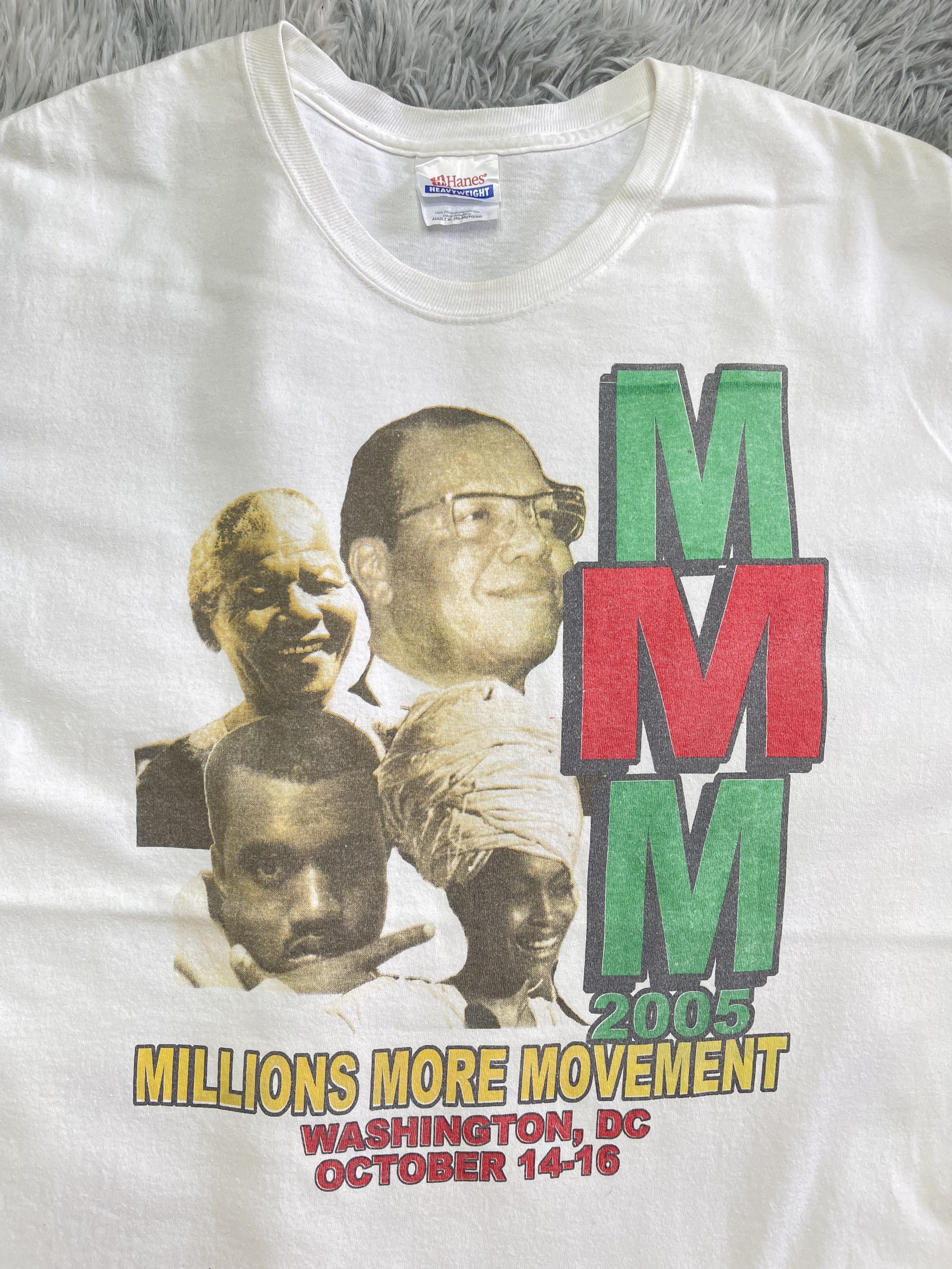 Kanye West The Millions More Movement Kanye West T Shirt Y2k 2005 Size US XL / EU 56 / 4 - 2 Thumbnail