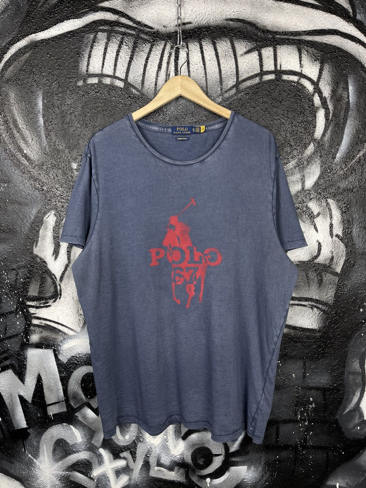 Polo Ralph Lauren Polo Ralph Lauren Blue Faded Cotton T-Shirt Men’s Size XL Size US XL / EU 56 / 4 - 2 Thumbnail