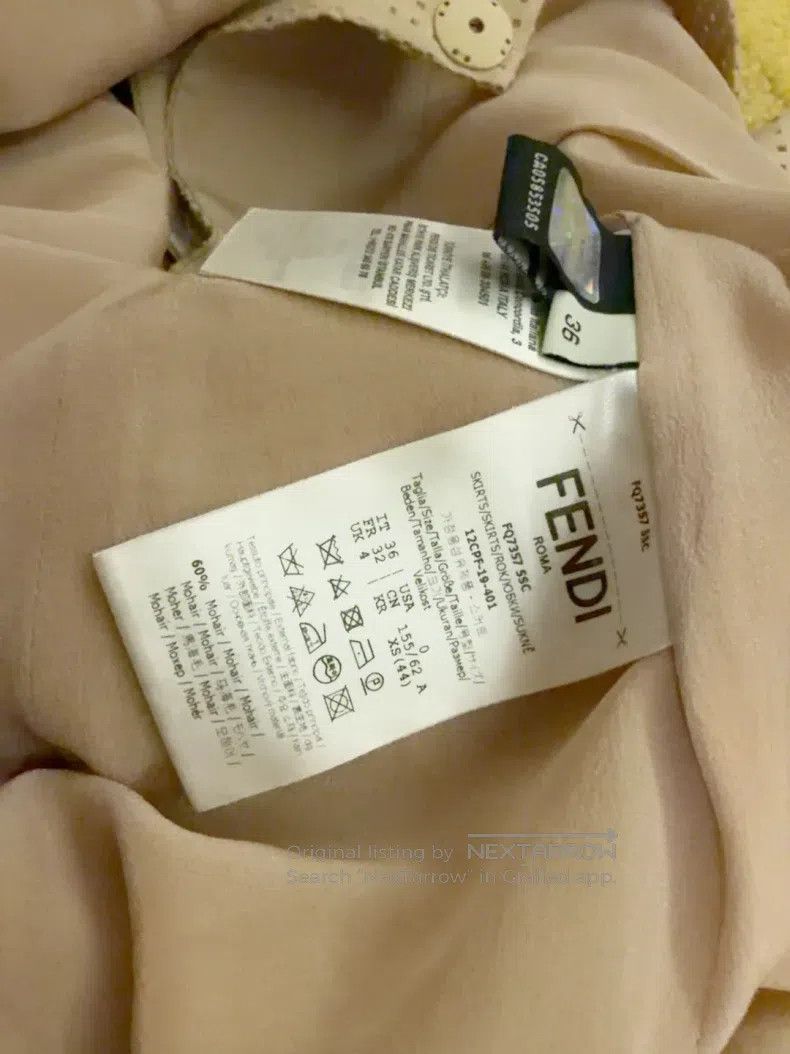 Fendi Fendi Midi Skirts - Light Beige Size 24" / US 00 / IT 34 - 4 Thumbnail
