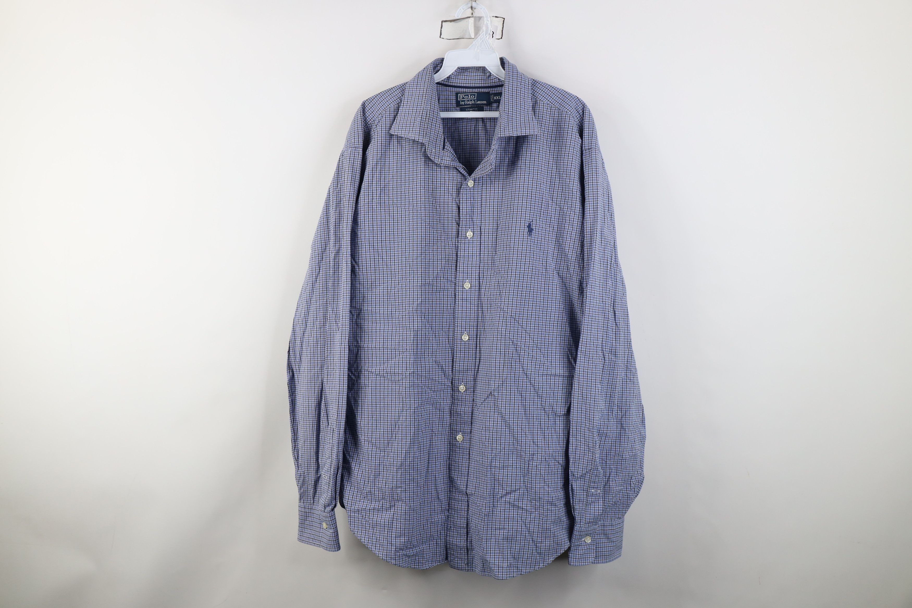 Ralph Lauren Vintage 90s Ralph Lauren Stanton Collared Button Shirt Plaid Size US XXL / EU 58 / 5 - 1 Thumbnail