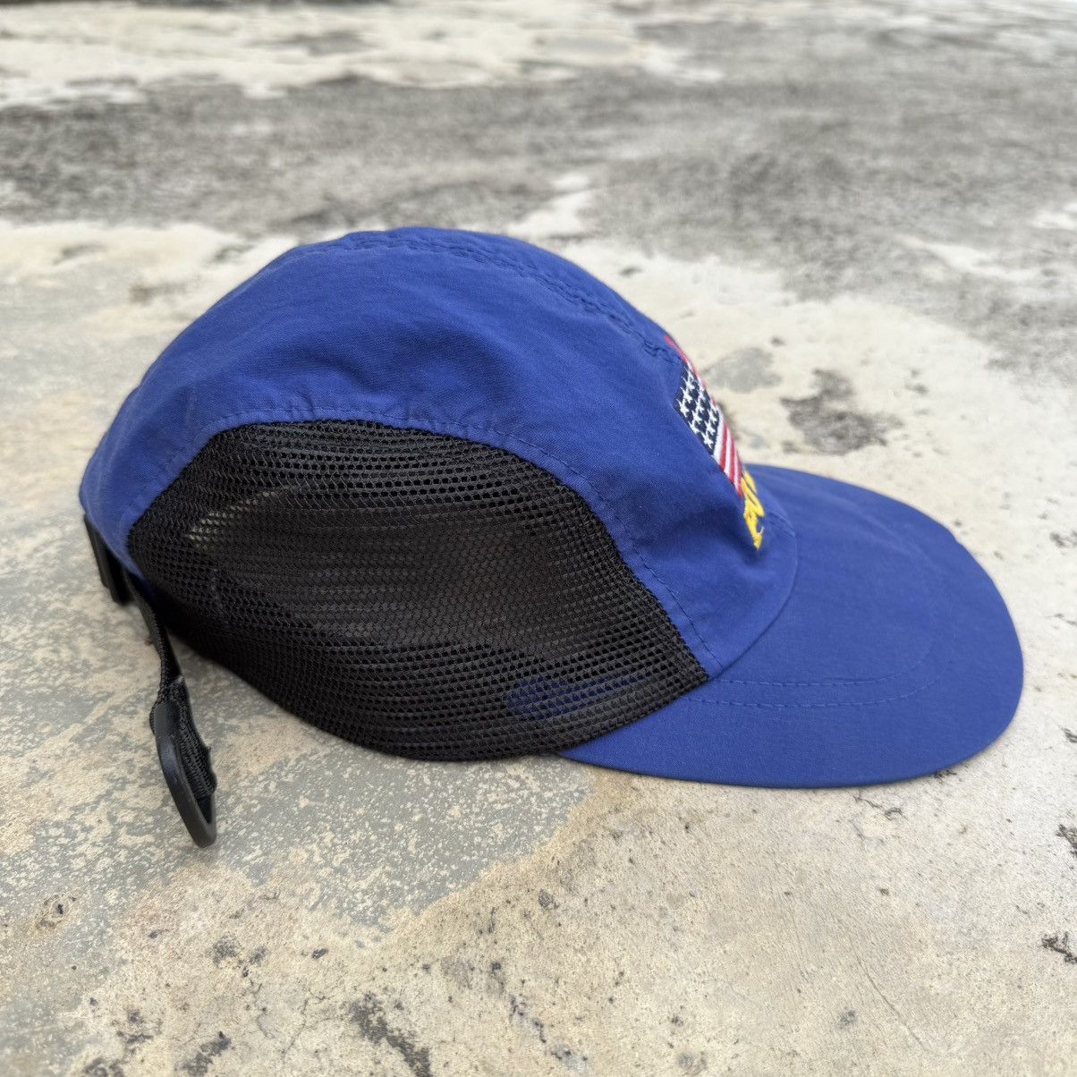 Polo Ralph Lauren Rare 90’s Polo Ralph Lauren USA flag Mesh nylon camp cap Size ONE SIZE - 5 Thumbnail