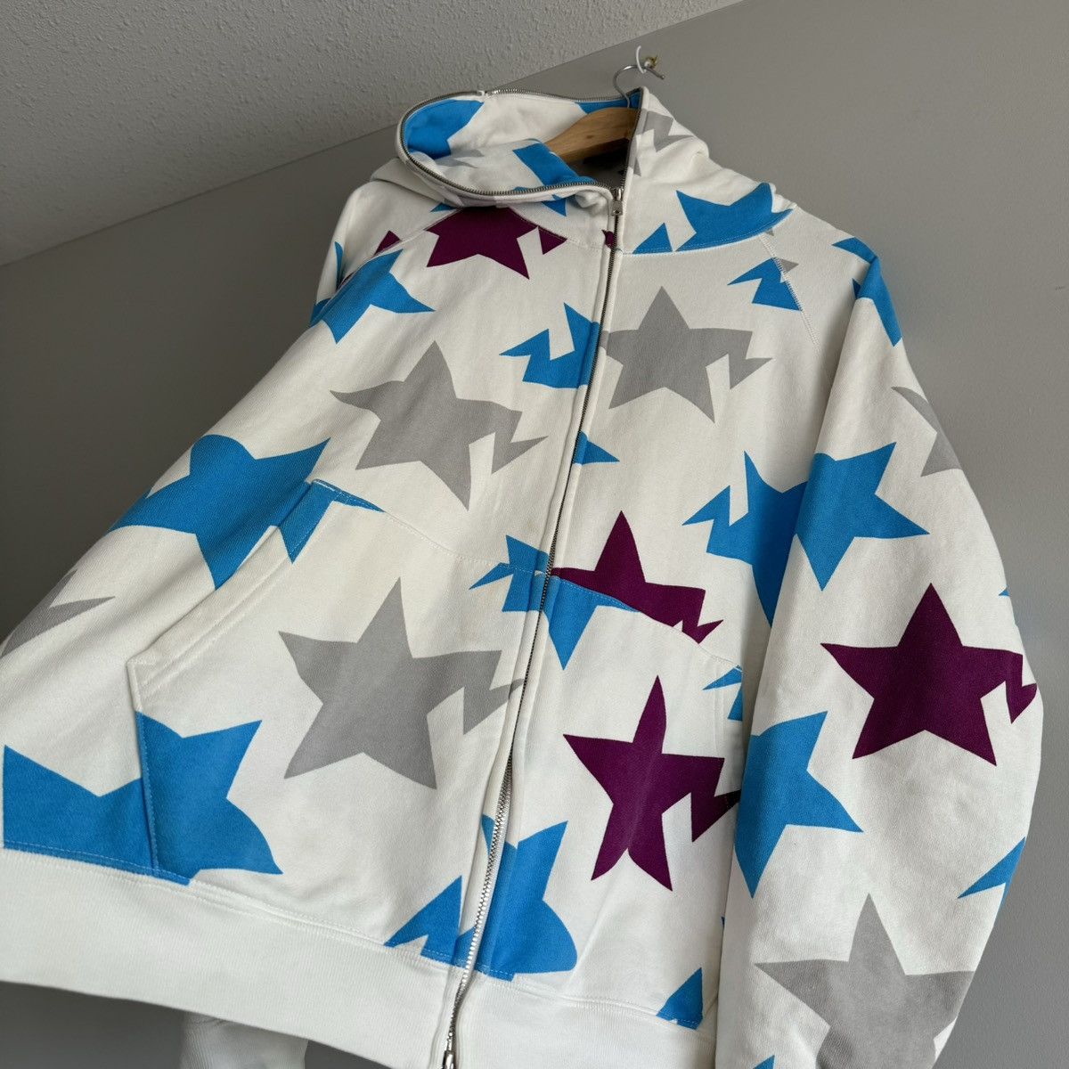 Bape × Nigo RARE Yokohama Sta Pattern Full Zip Hoodie Size US L / EU 52-54 / 3 - 4 Thumbnail