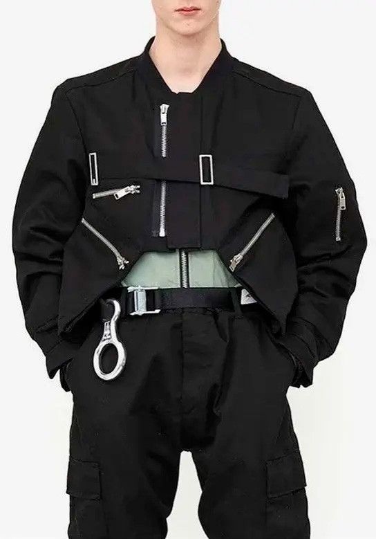 Heliot Emil HELIOT EMIL™ Double Layered Zipped Jacket 'Black' SS18 Size US M / EU 48-50 / 2 - 2 Thumbnail