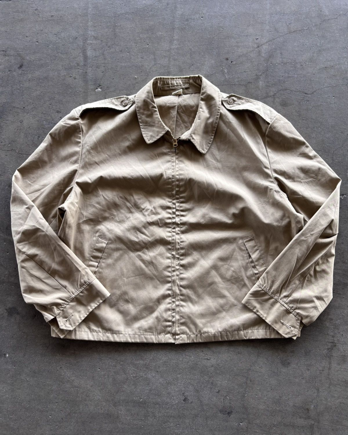 Vintage 70s Geighton Beige Work Jacket Size US L / EU 52-54 / 3 - 2 Thumbnail