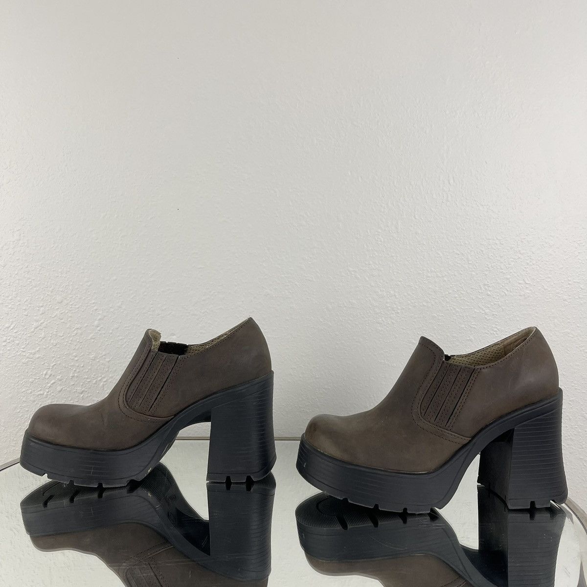 Other LOWER EAST SIDE Vintage Y2K Brown Platform Ankle Boot Size US 7 / IT 37 - 10 Thumbnail