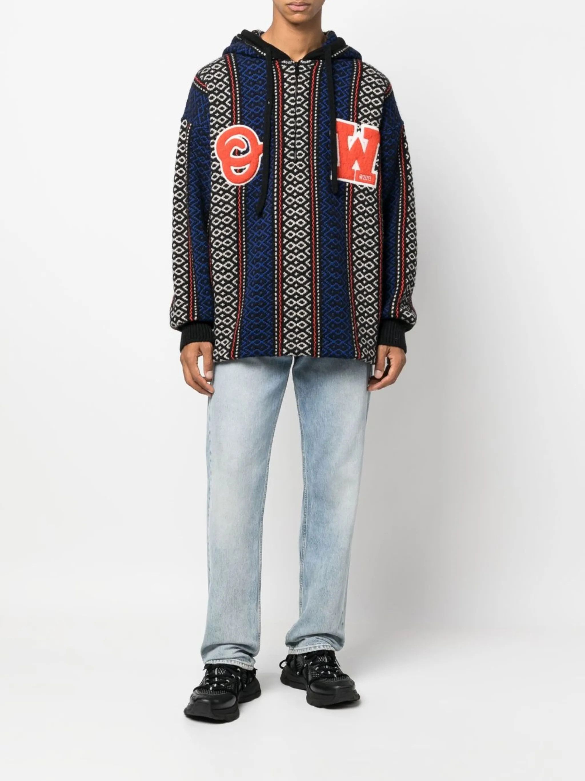 Off-White o1y0325 Logo Sweater in Multicolor Size US XS / EU 42 / 0 - 5 Thumbnail