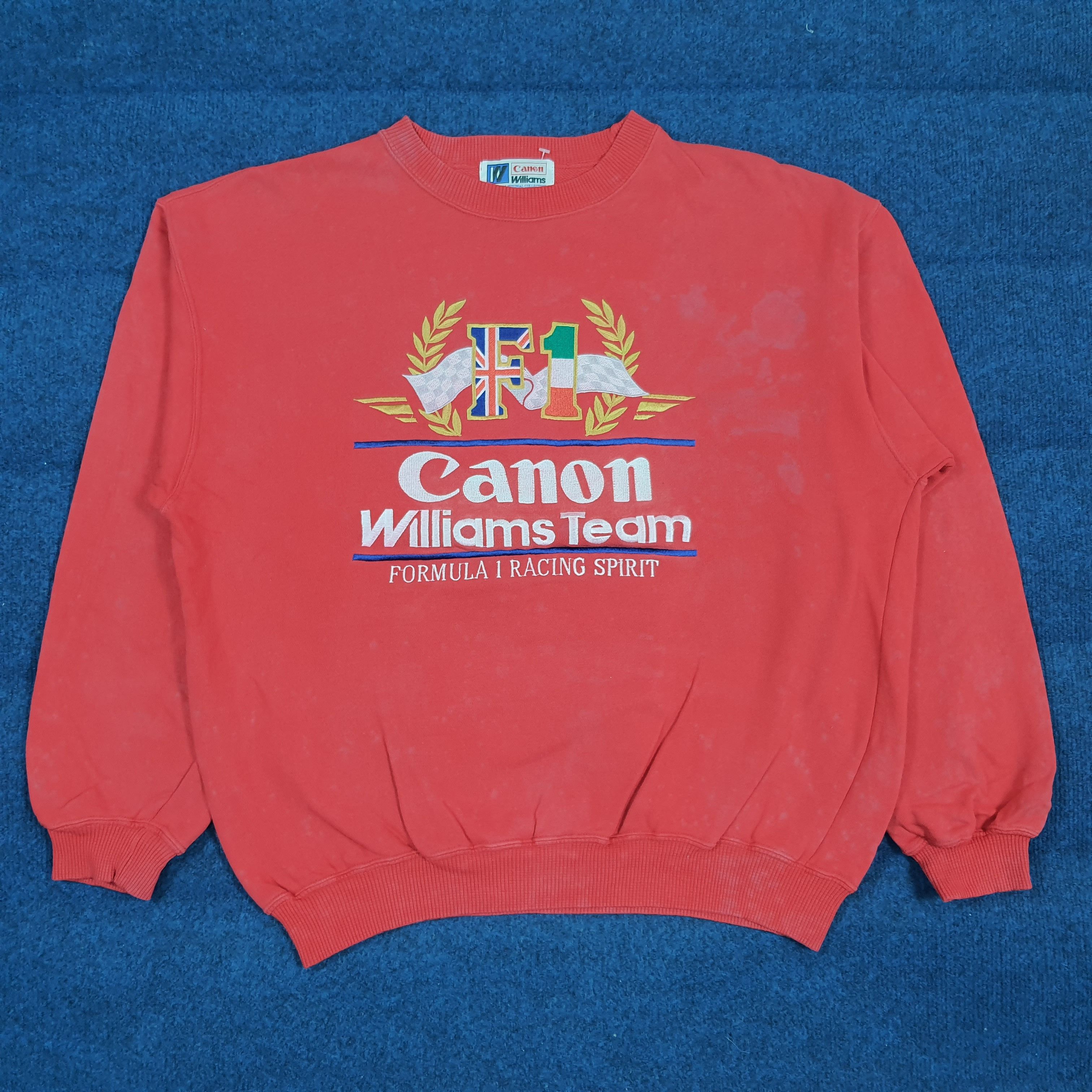 Canon Vintage Canon Williams Team F1 Racing Spirit Pullover C295N6 Size US M / EU 48-50 / 2 - 1 Thumbnail