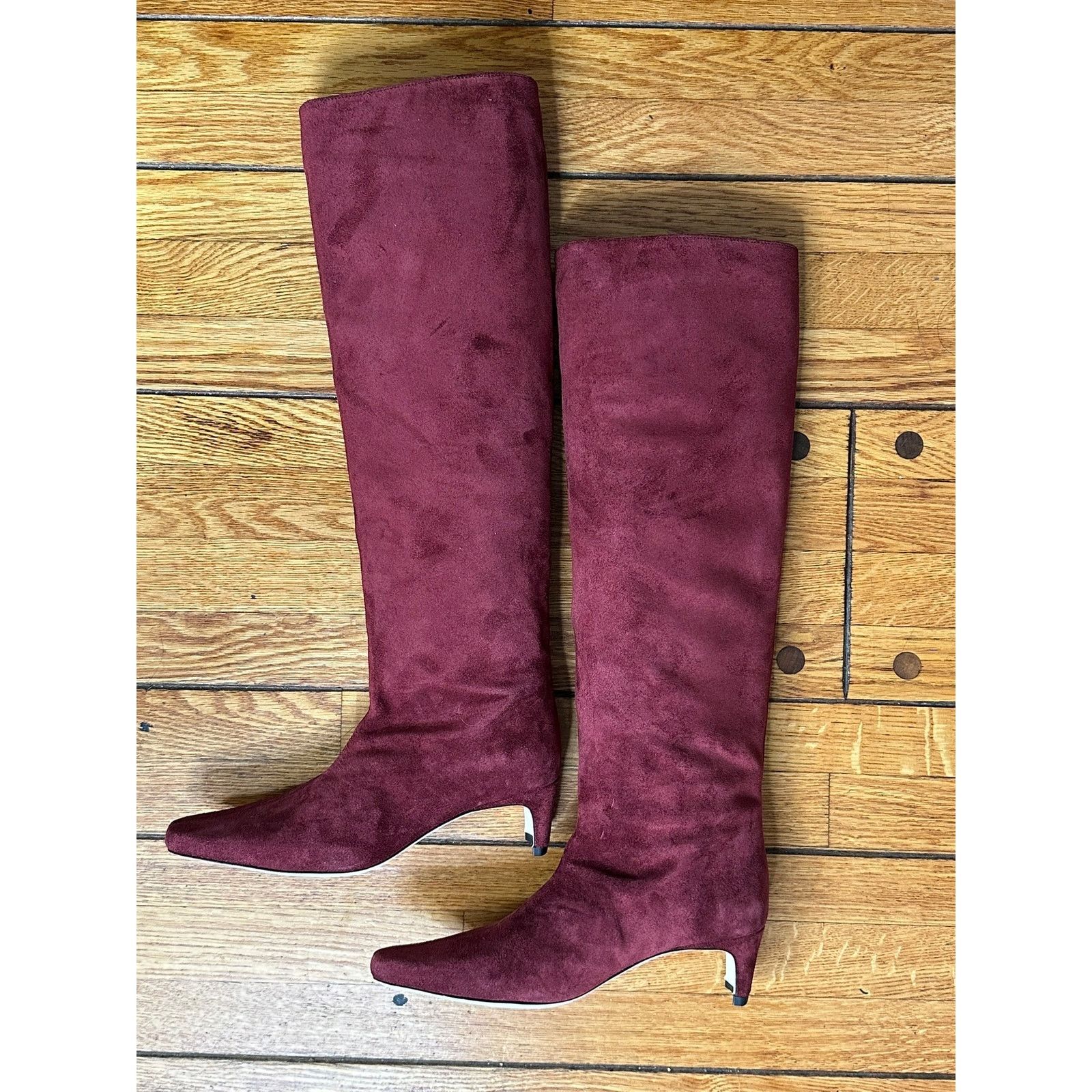 Staud STAUD Wally Suede Knee Boots Syrah 36 Size US 6 / IT 36 - 2 Thumbnail